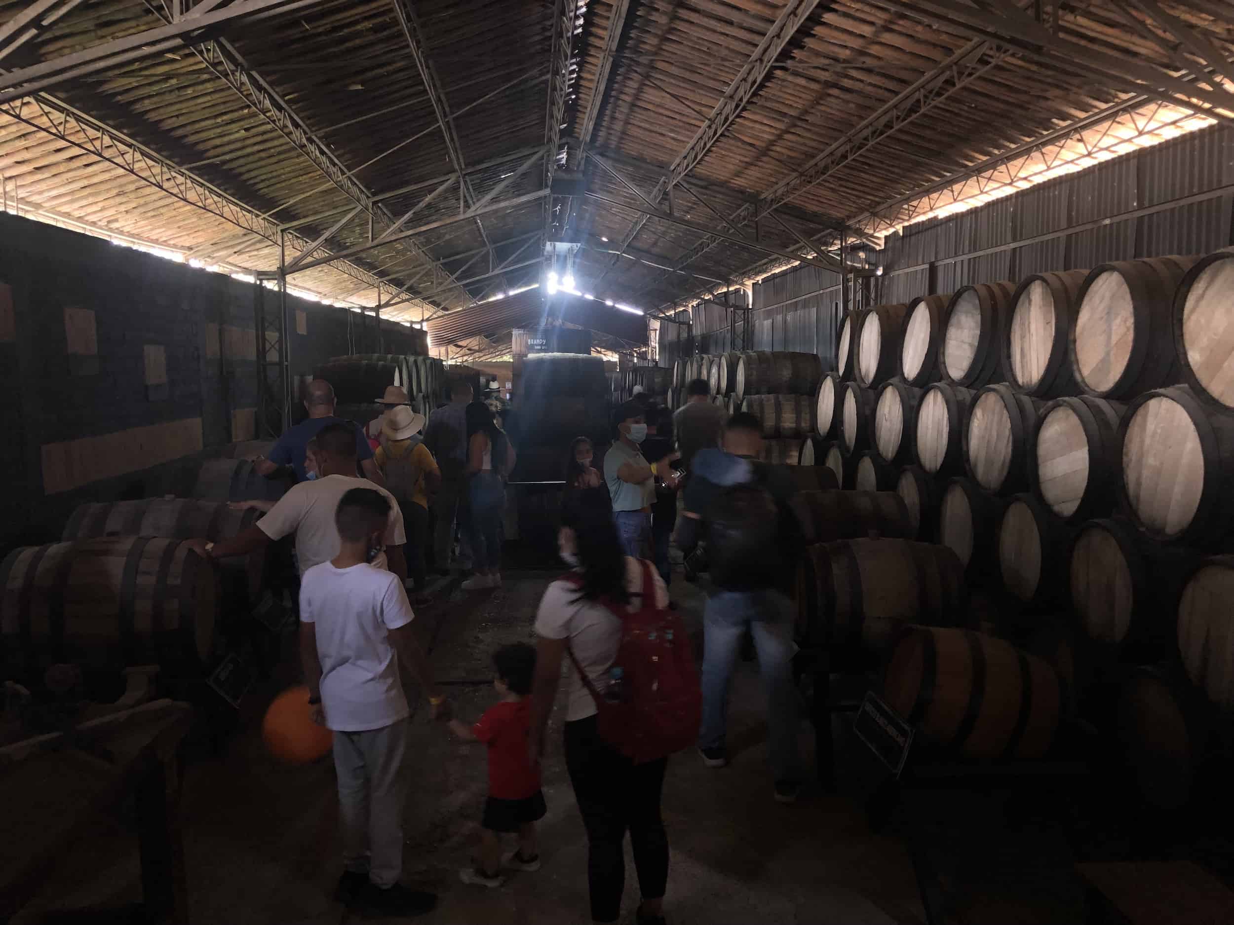 Barrel room at Grape and Wine Museum