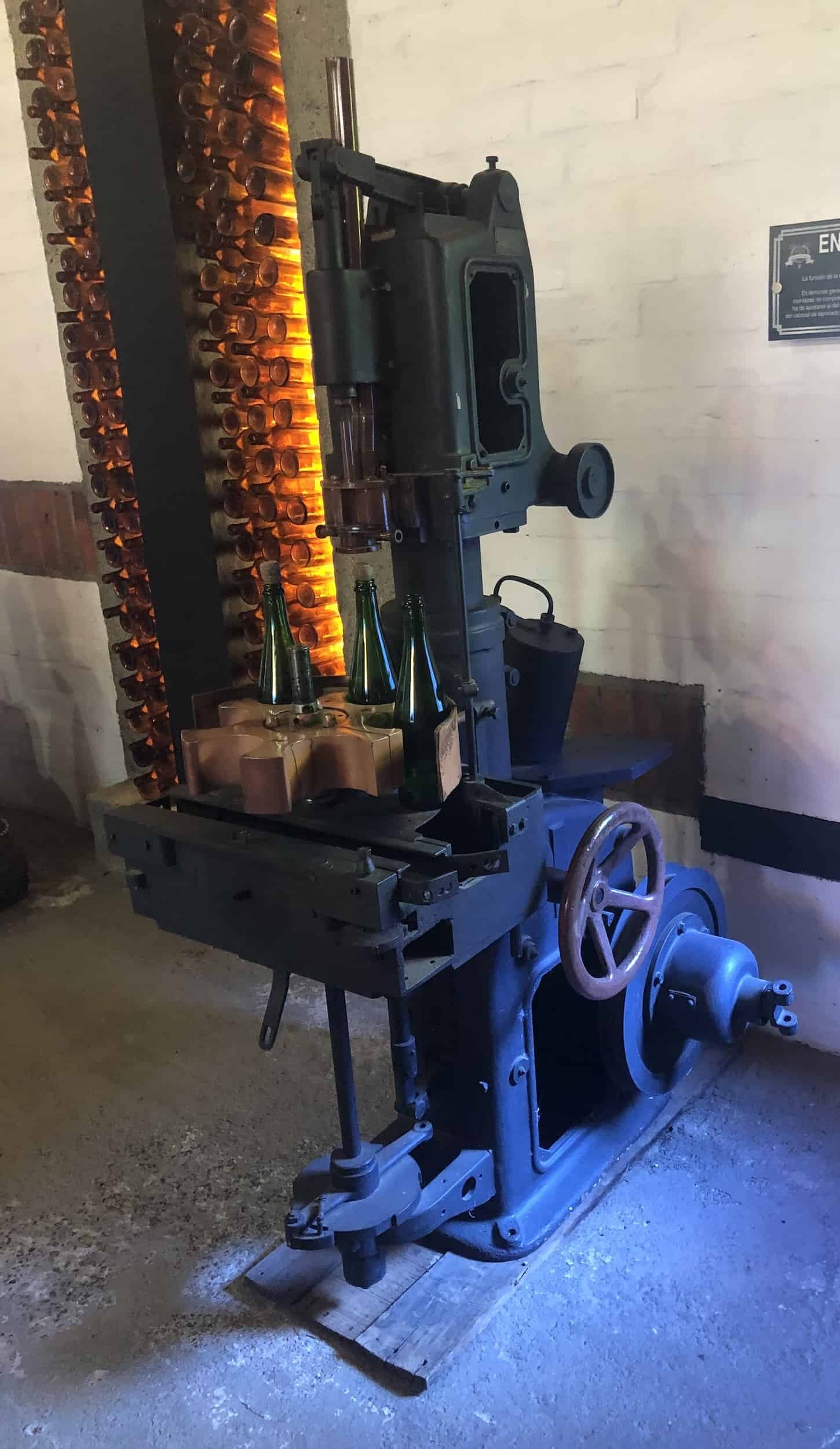 Corking machine at Grape and Wine Museum
