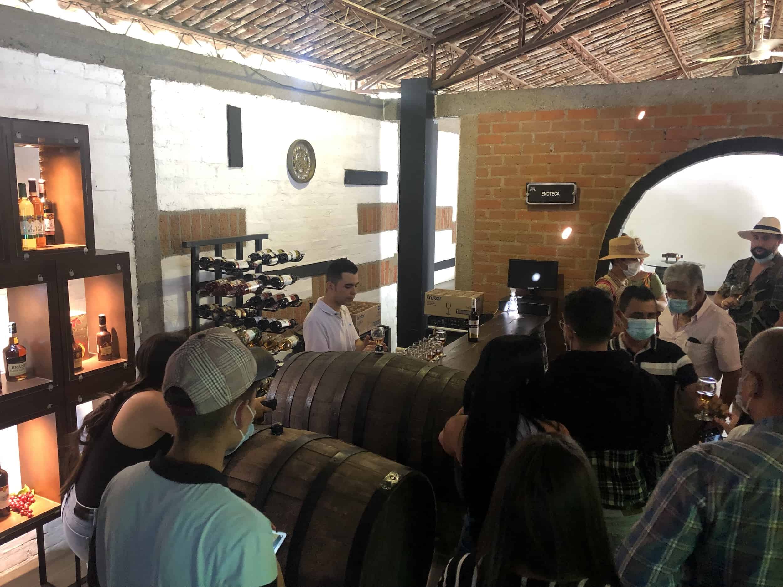 Tasting room at Grape and Wine Museum at Grape National Park in La Unión, Valle del Cauca, Colombia