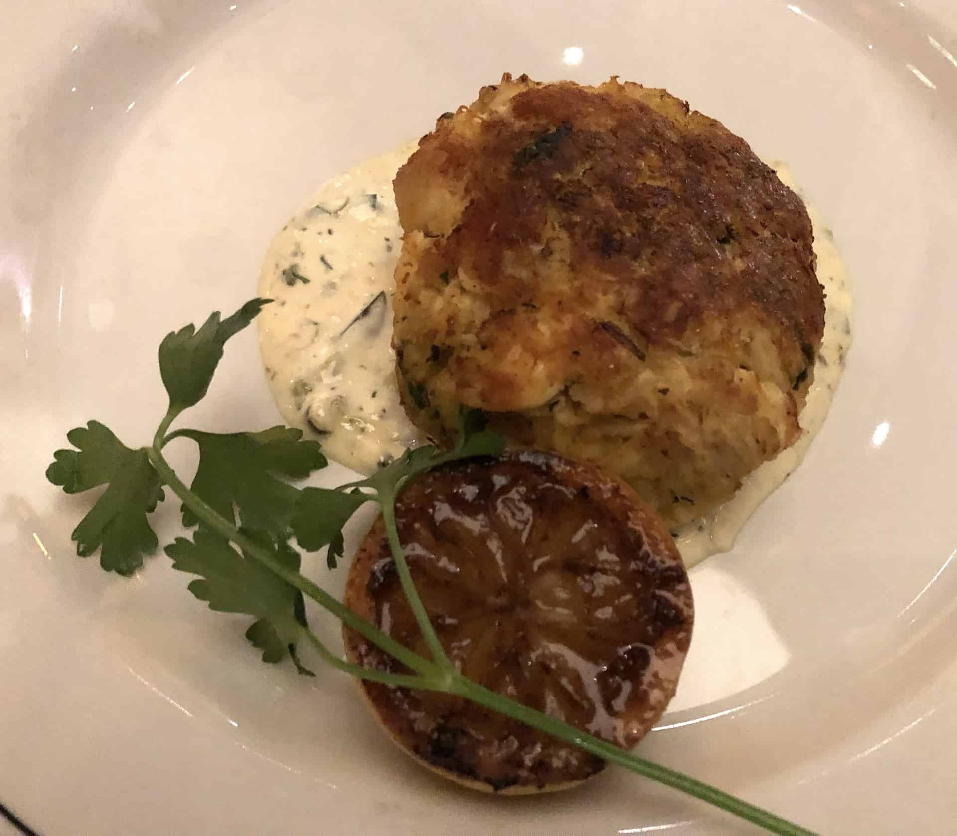 Crab cake at Truluck's