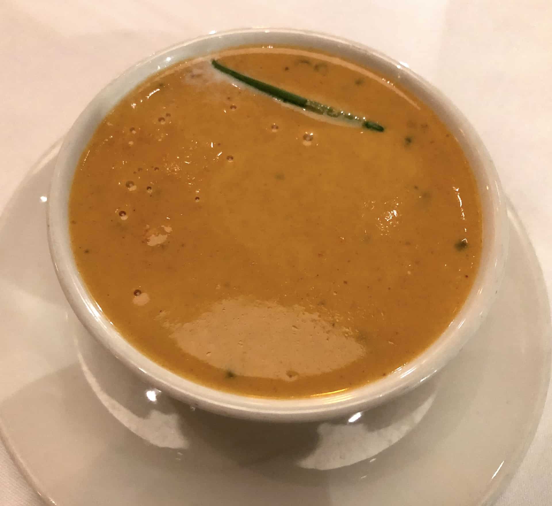 Lobster bisque at Truluck's