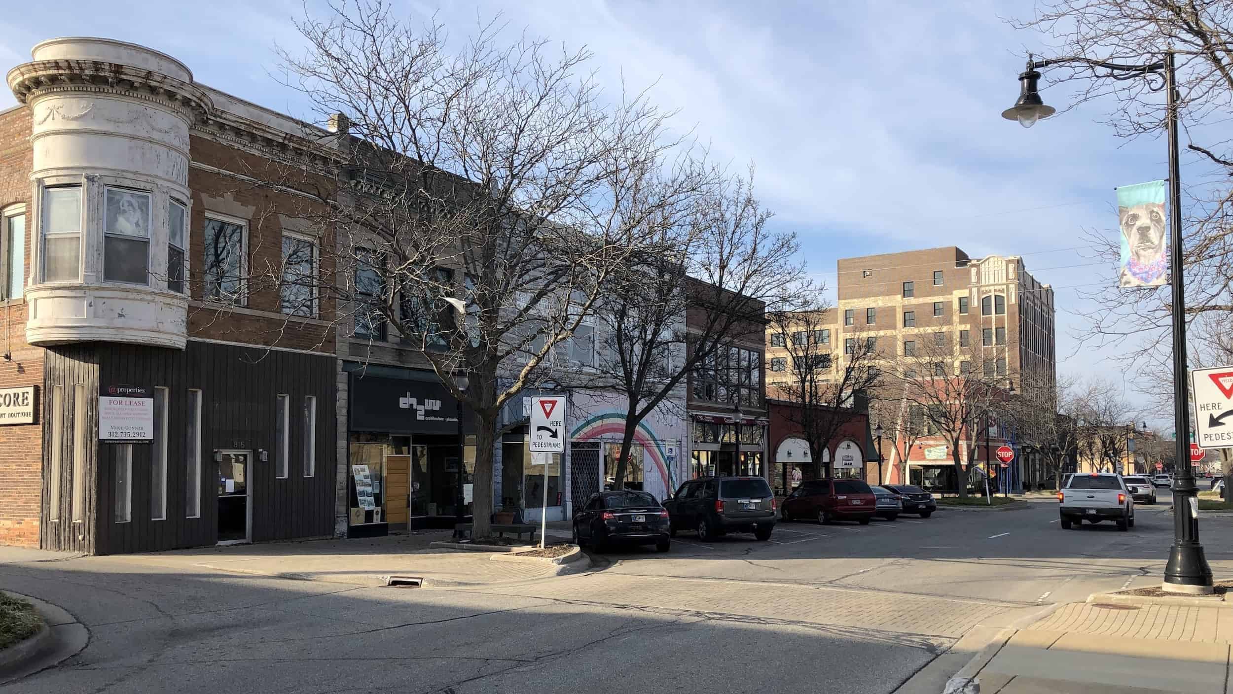 Franklin Street in Michigan City, Indiana