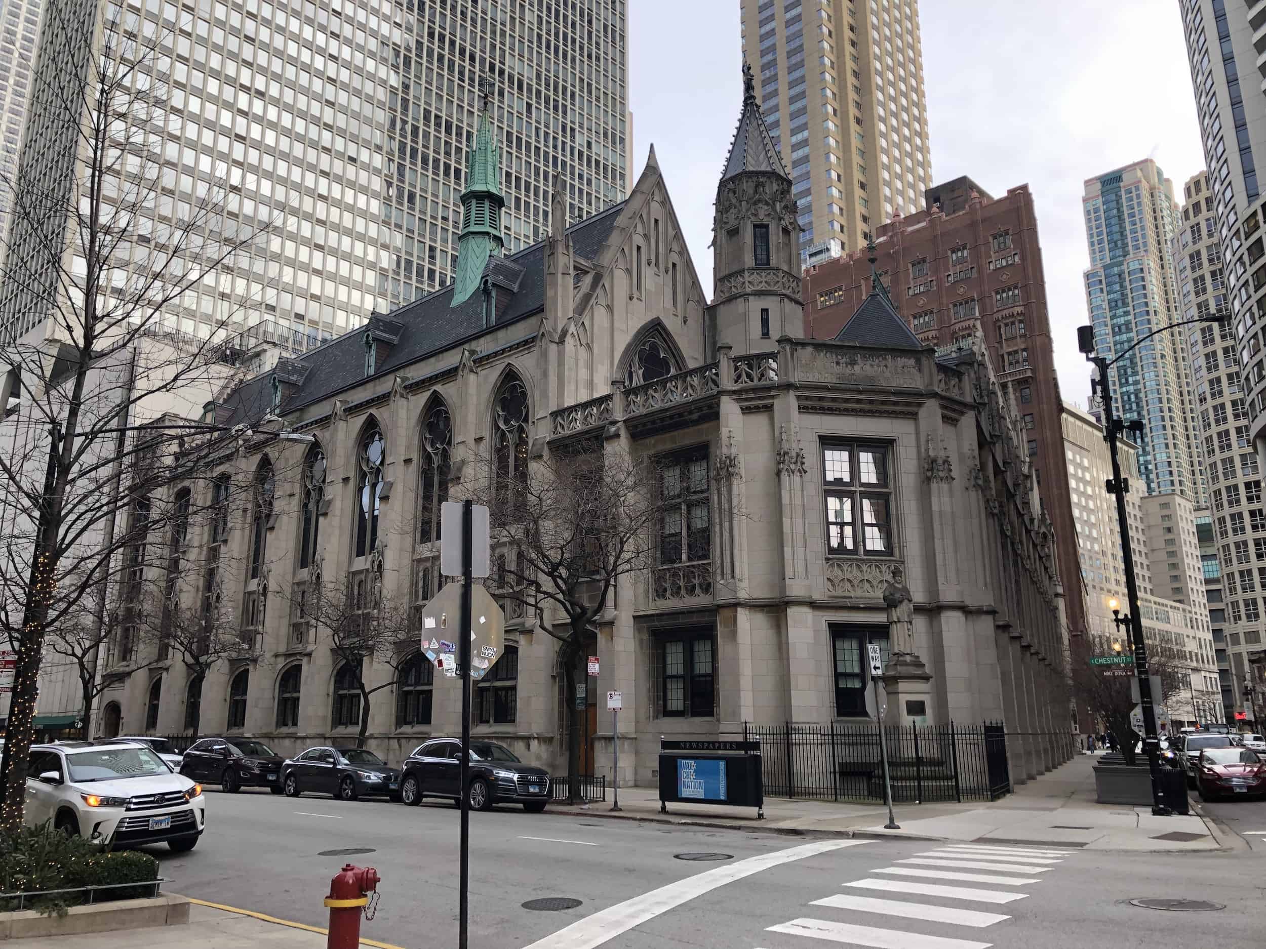 Archbishop Quigley Center at Rush and Division in Chicago, Illinois