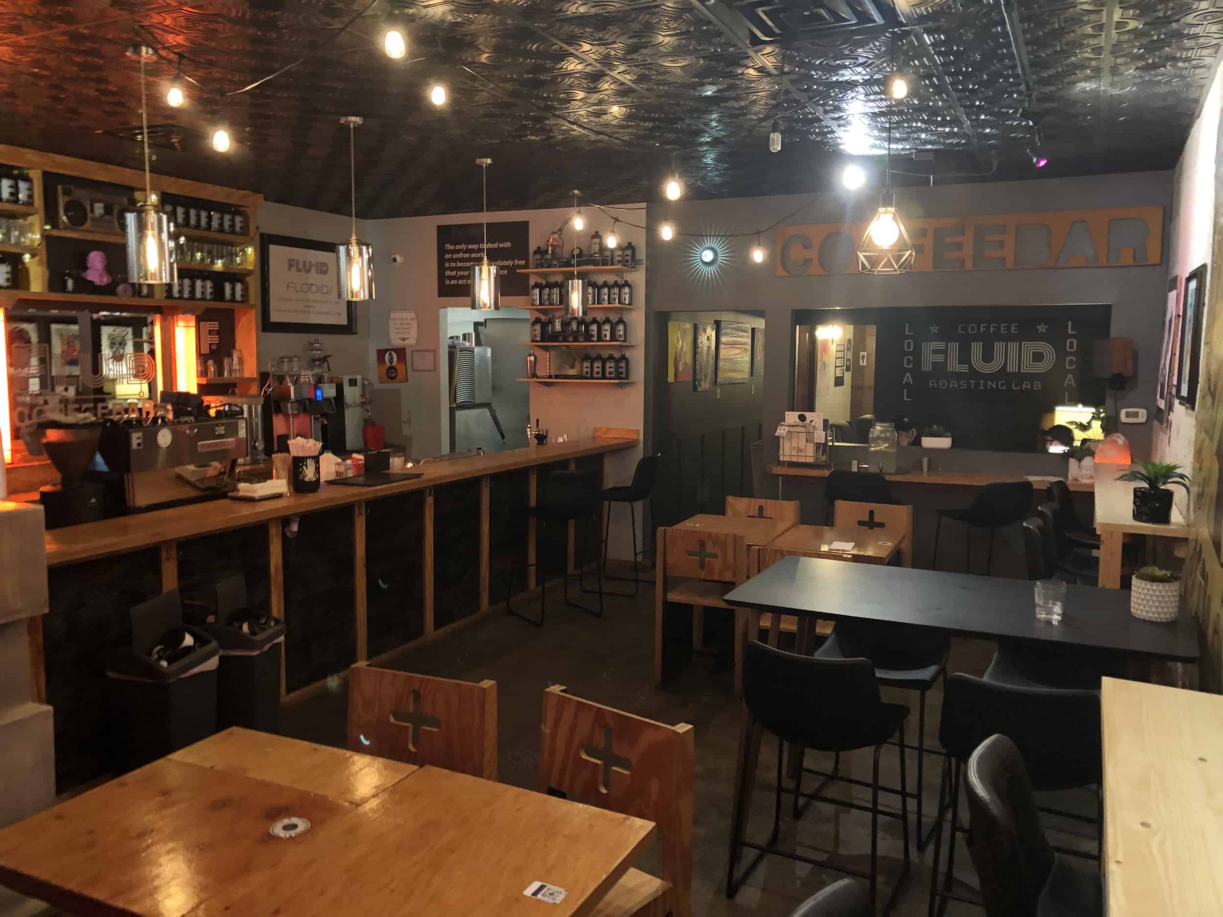 FLUID Coffeebar in downtown Valparaiso, Indiana