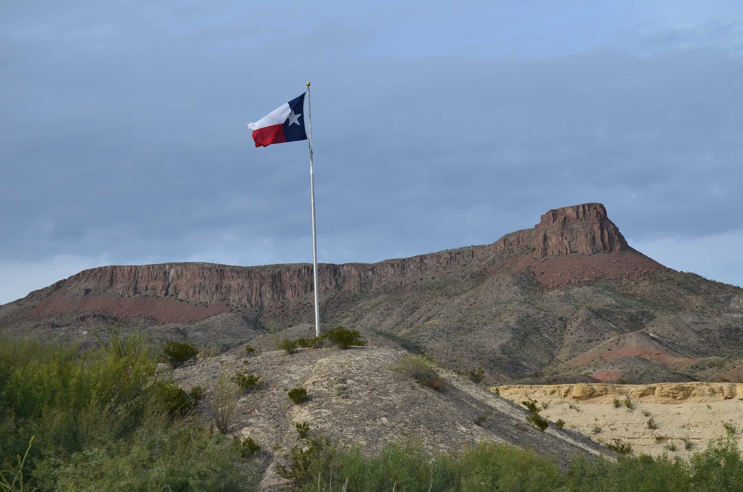 Flag of Texas in Lajitas, Texas
