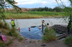 Langford Hot Springs at Hot Springs Historic District in Big Bend National Park in Texas