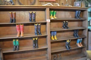 Custom boots at the JL Mercer Boot Company in San Angelo, Texas