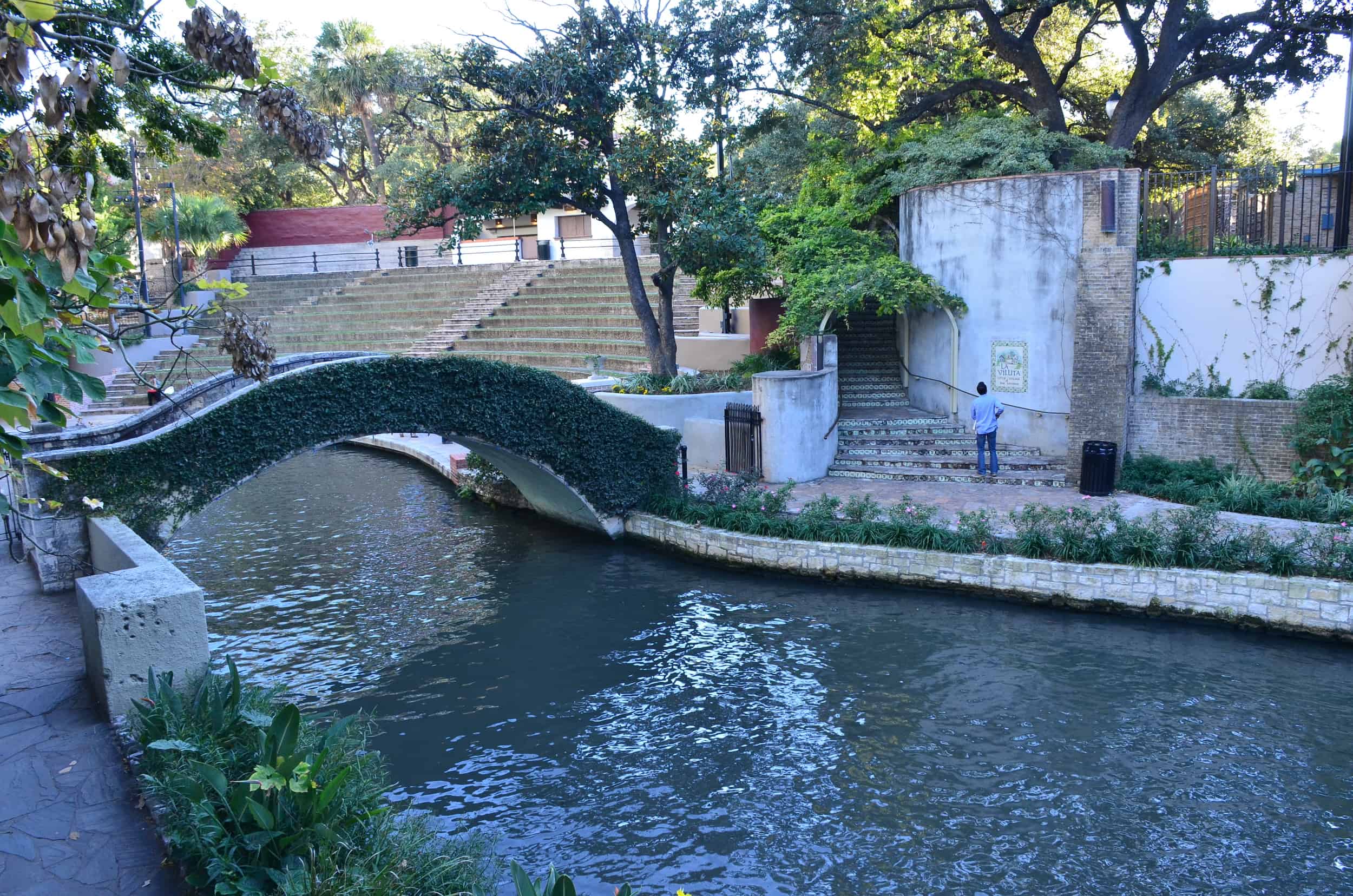 Bridge on the San Antonio River Walk in San Antonio, Texas
