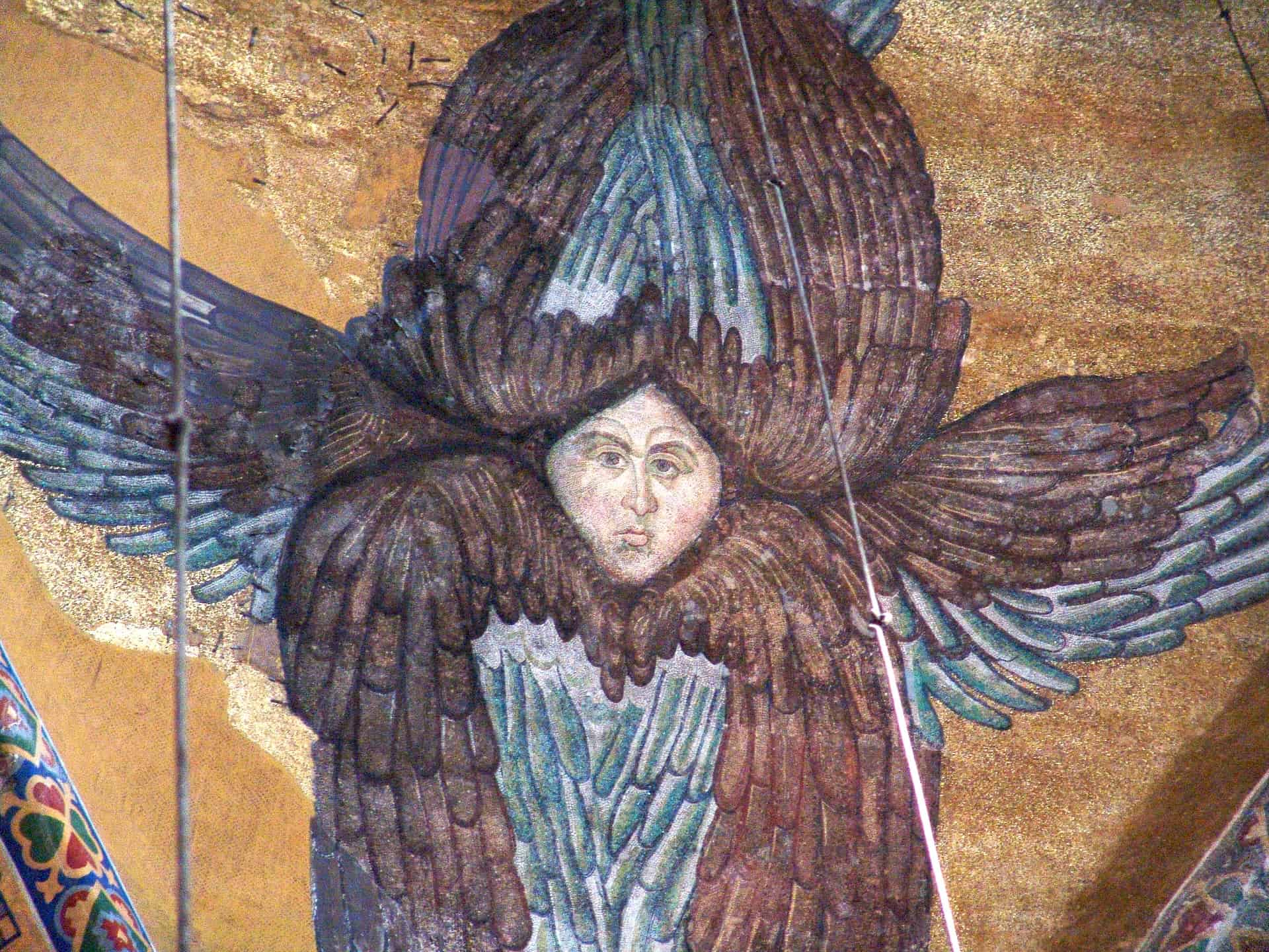 Seraphim (6-winged angel) at Hagia Sophia in Istanbul, Turkey