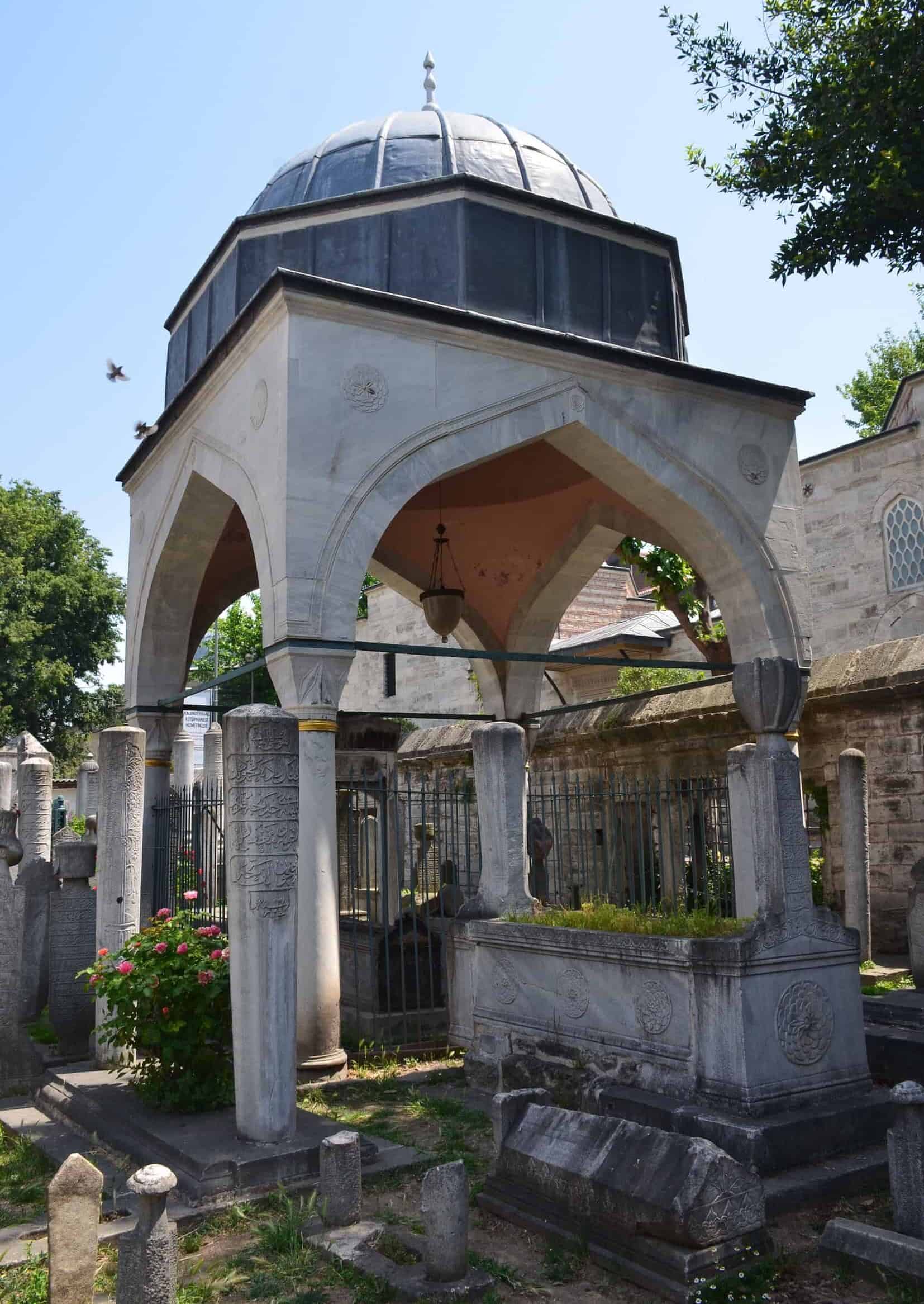 Tomb of Fatma Sultan at the Şehzade Mosque Complex in Istanbul, Turkey