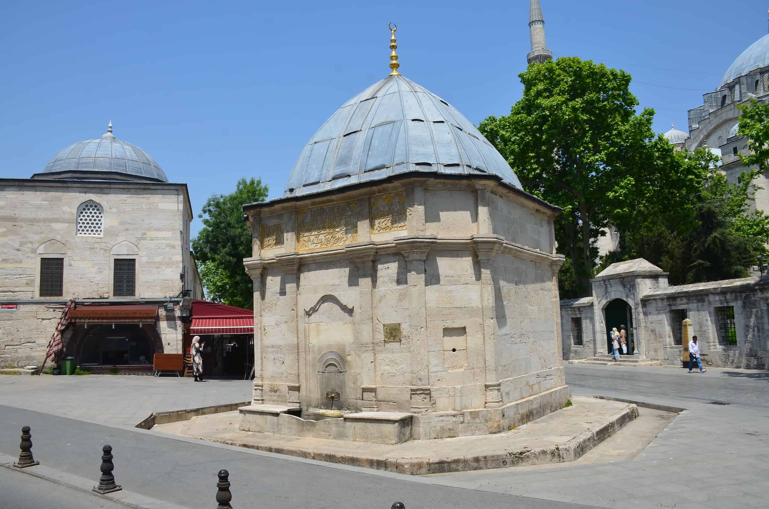 Süleymaniye Square Fountain at the Süleymaniye Mosque Complex in Istanbul, Turkey
