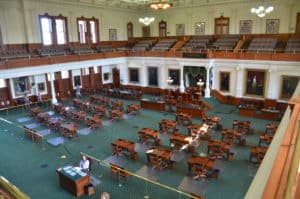 Senate Chamber at the Texas State Capitol in Austin, Texas