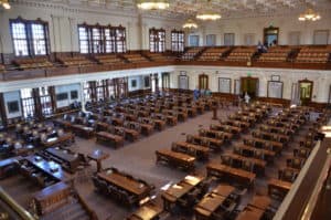 House of Representative Chamber at the Texas State Capitol in Austin, Texas