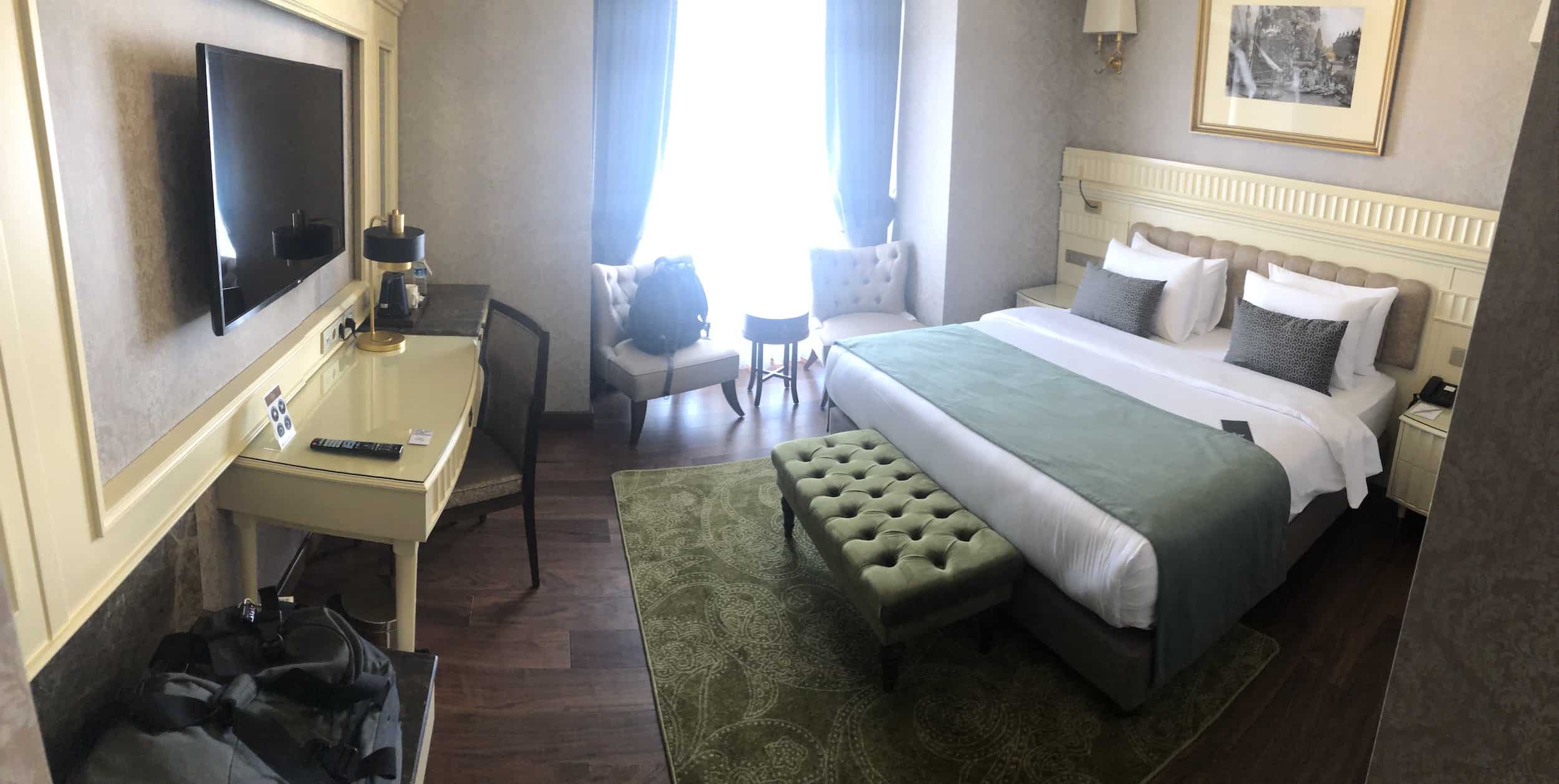 My room at the Aspera Hotel in Istanbul, Turkey