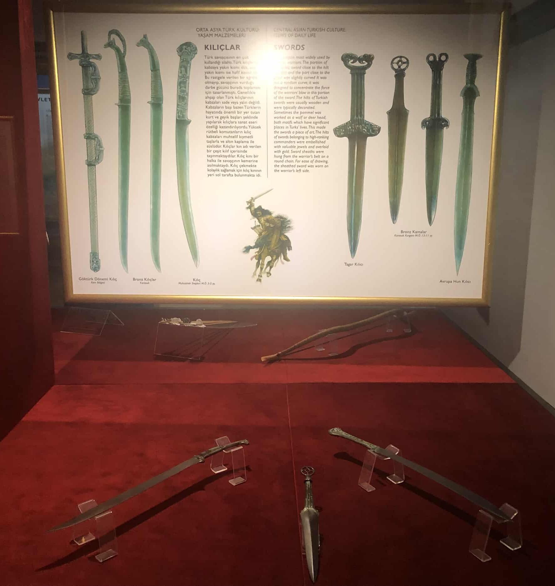 Swords at the Harbiye Military Museum in Istanbul, Turkey