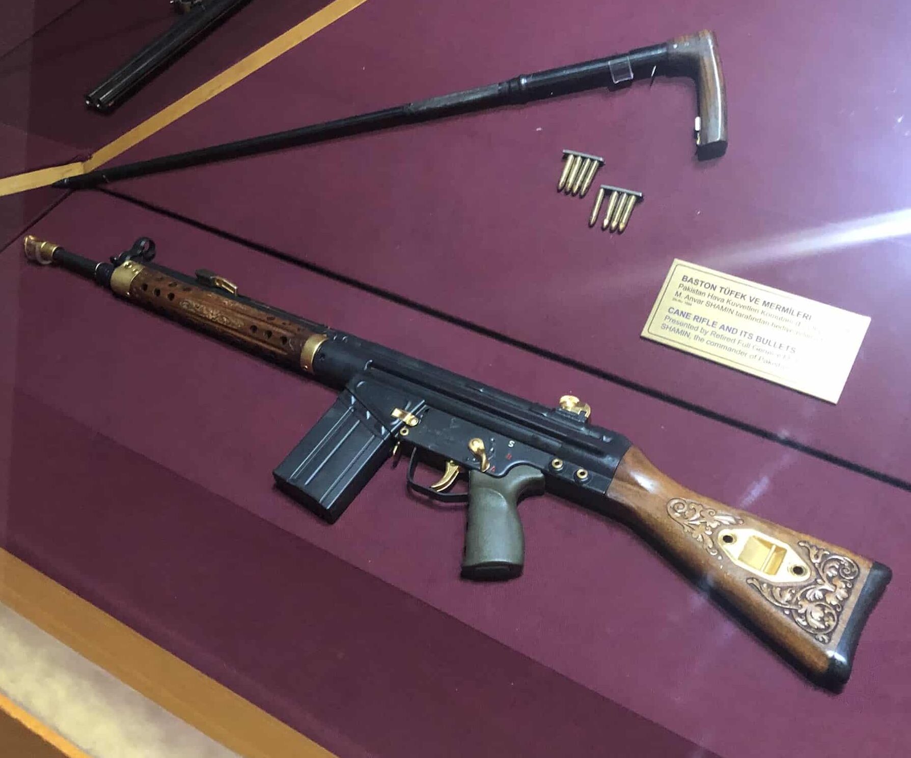Cane rifle from Pakistan