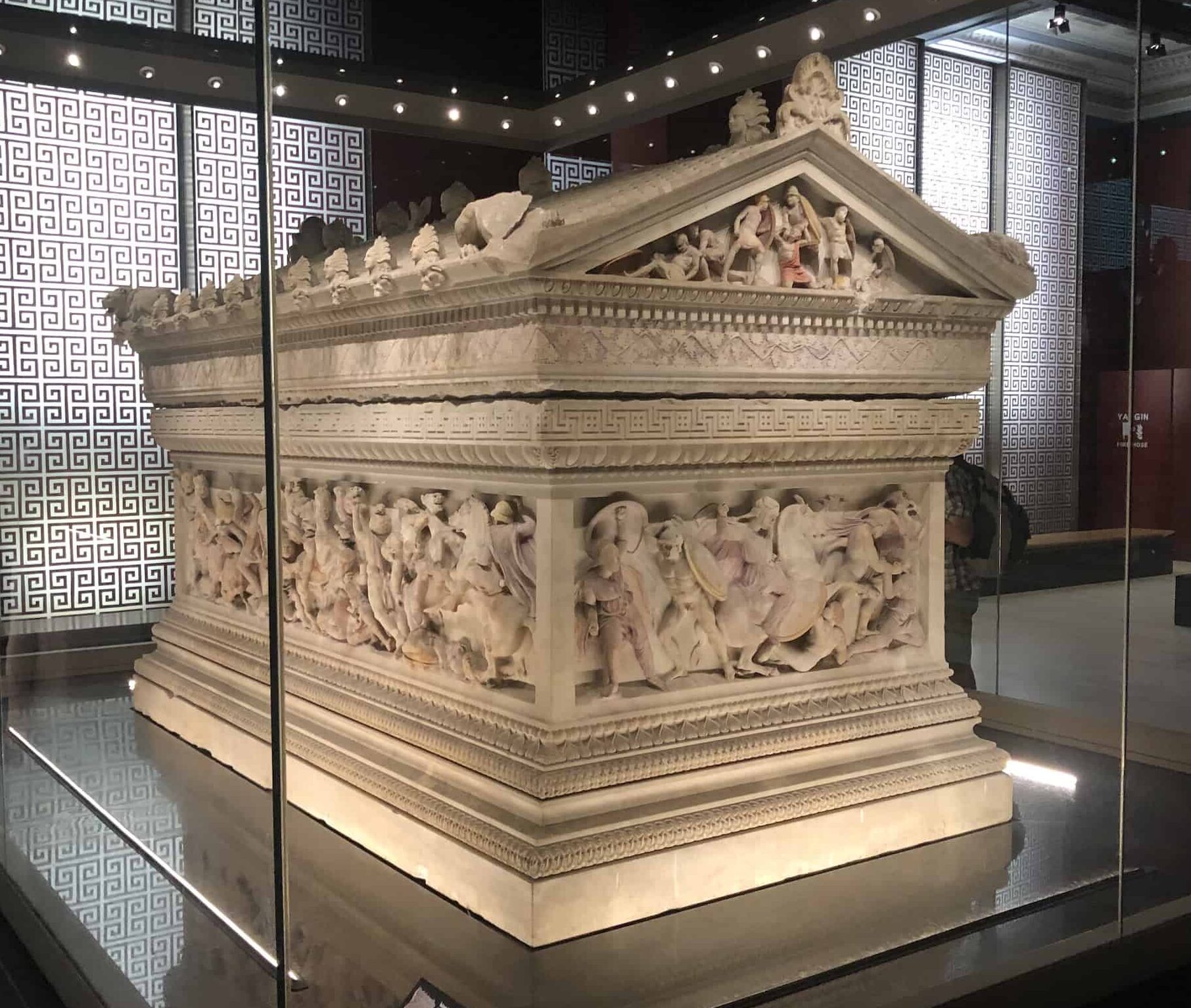Alexander Sarcophagus; marble; 312-307 BC; Sidon (Saida, Lebanon) at the Istanbul Archaeology Museum in Istanbul, Turkey