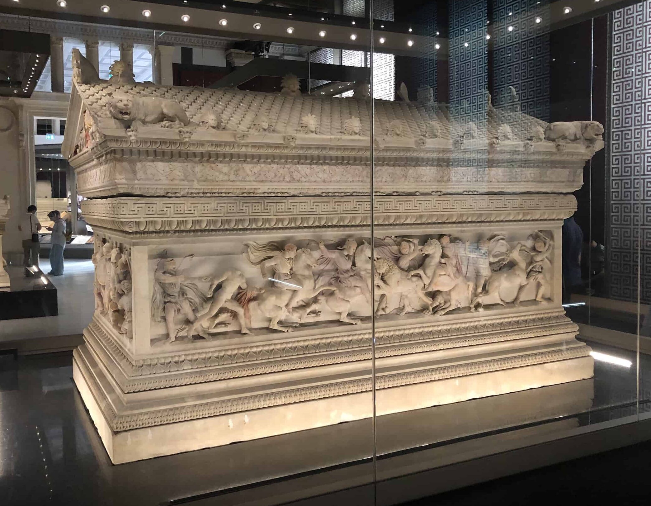 Alexander Sarcophagus; marble; 312-307 BC; Sidon (Saida, Lebanon)