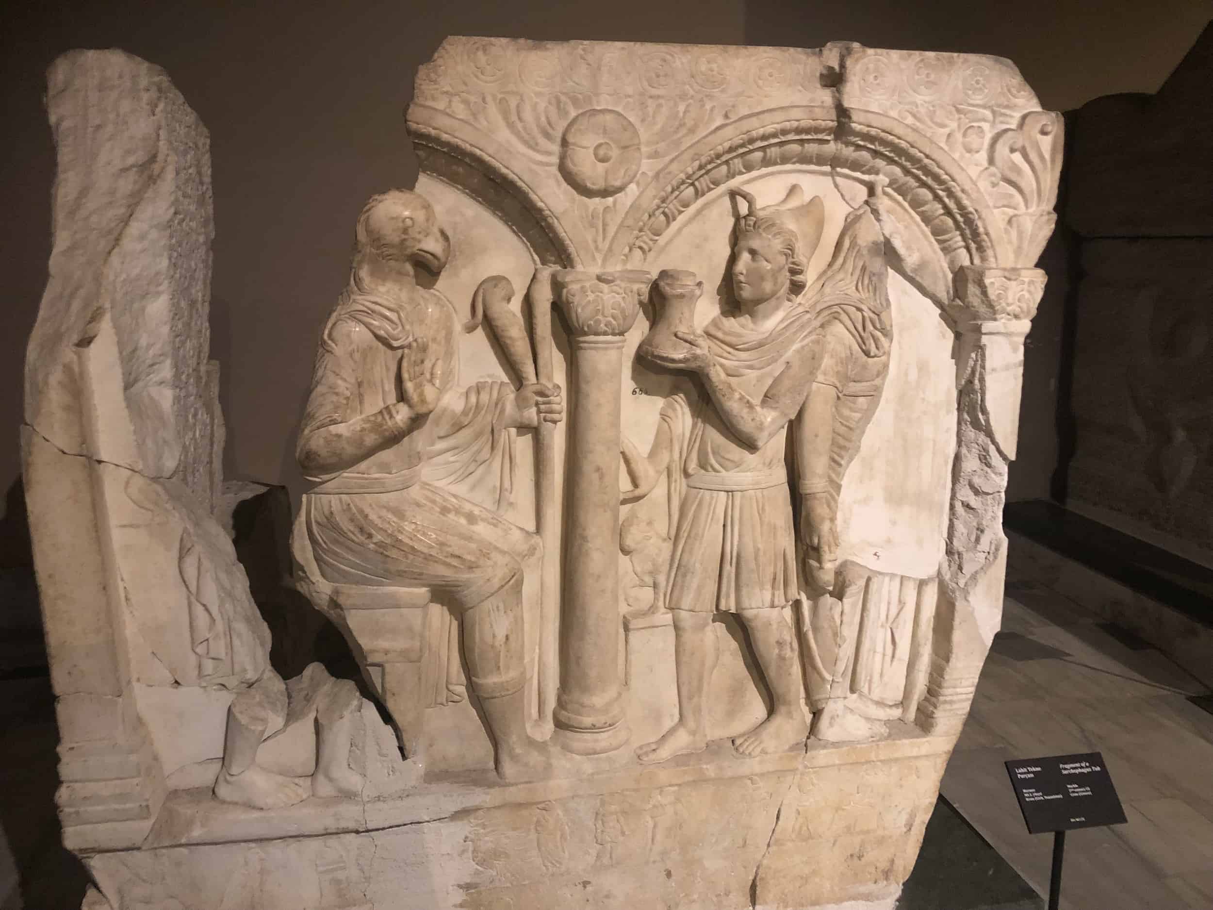 Fragments of a sarcophagus; marble; 2nd century; Crete, Greece