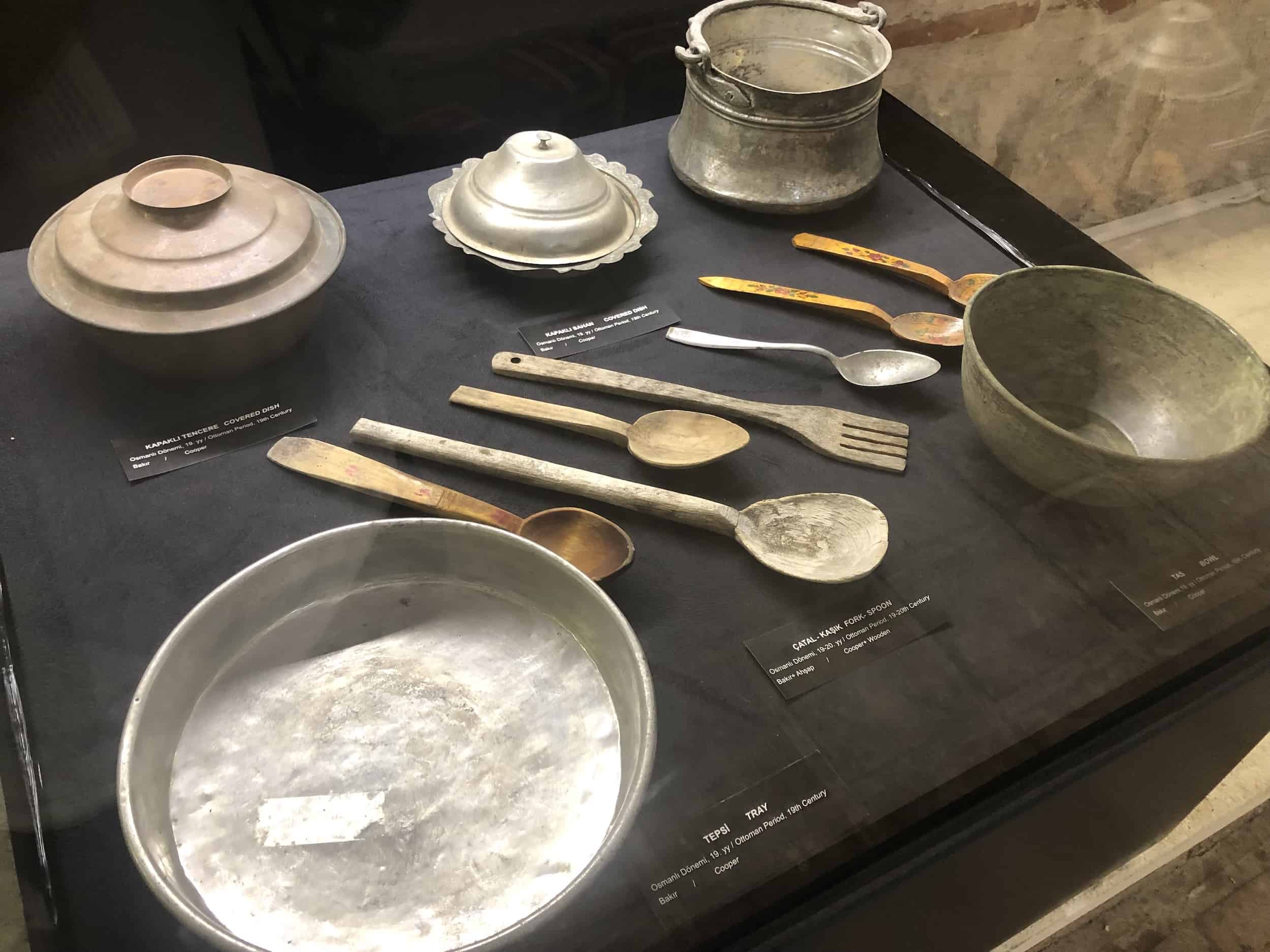 Kitchen utensils and trays