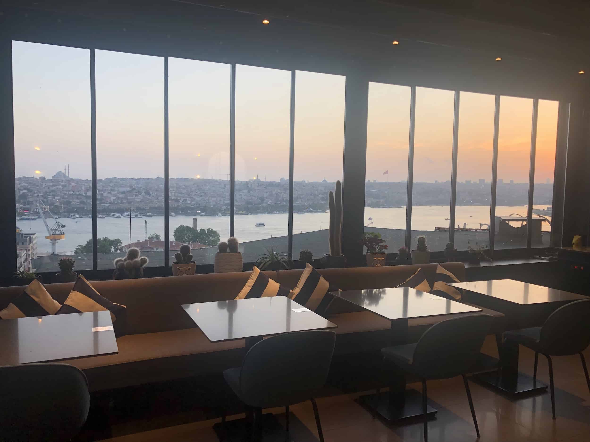 Rooftop terrace at the Galata Times Boutique Hotel