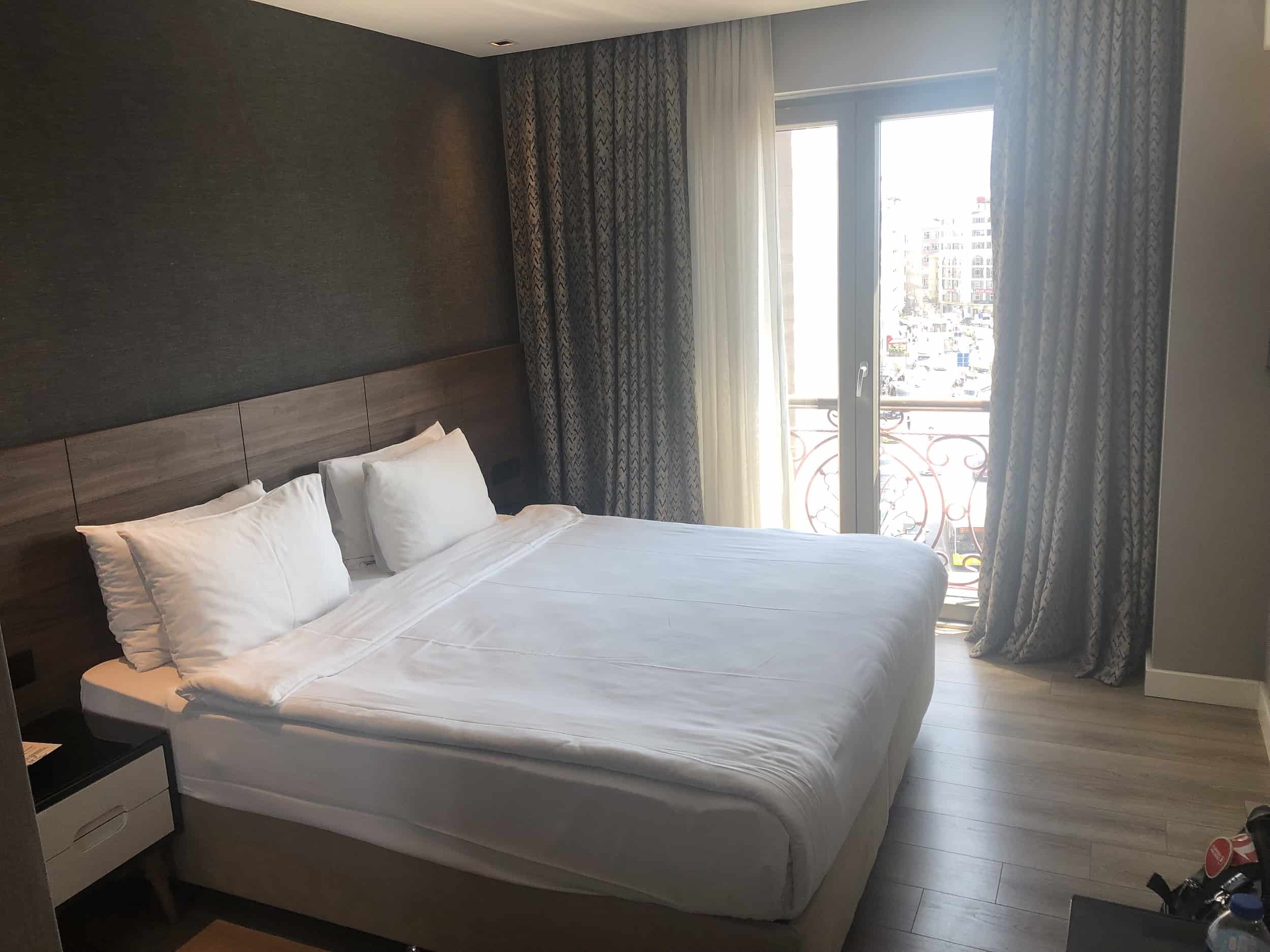 My room at the Dora Pera Hotel in Istanbul, Turkey
