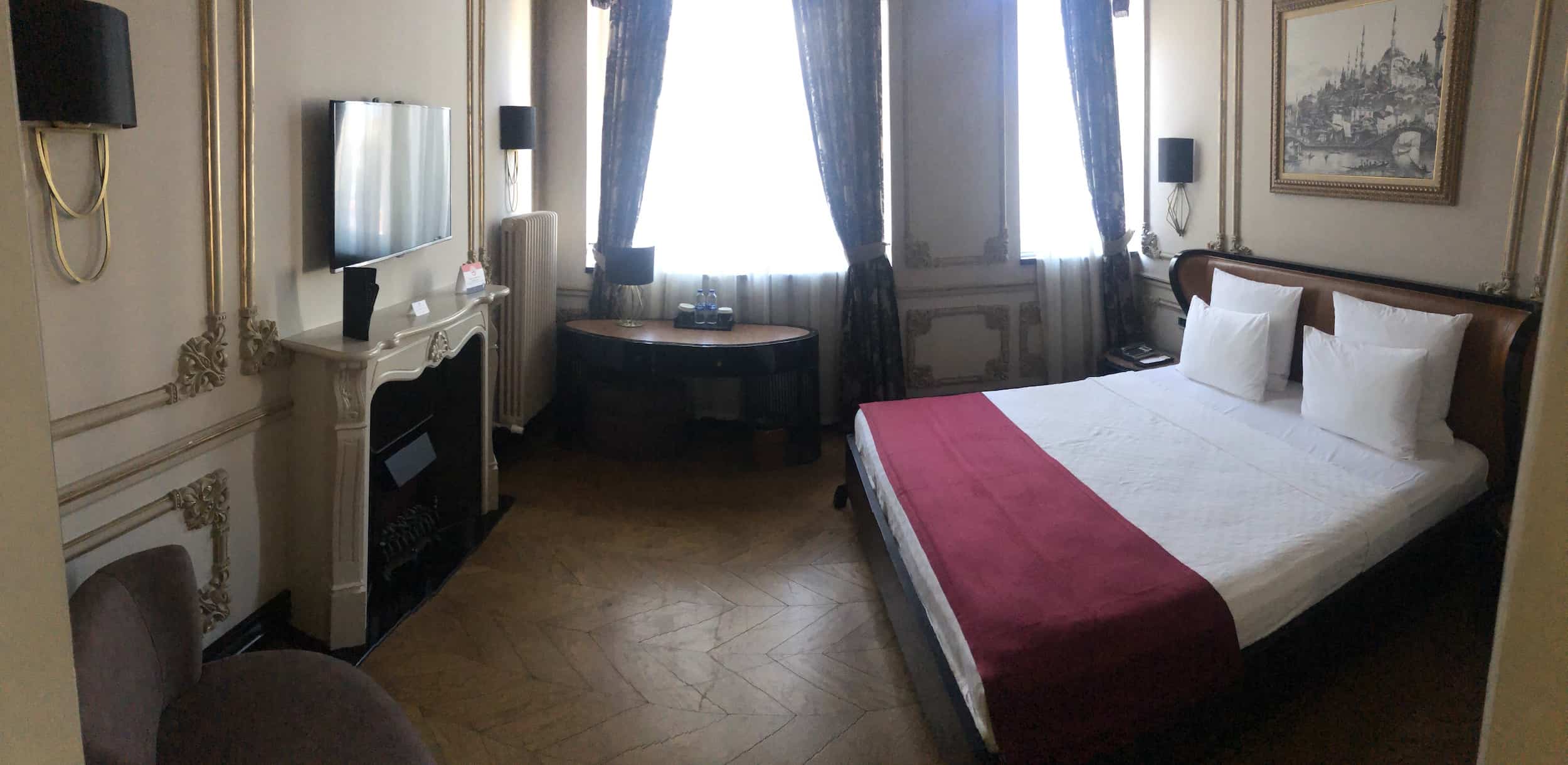 My room at the Nordstern Hotel in Istanbul, Turkey