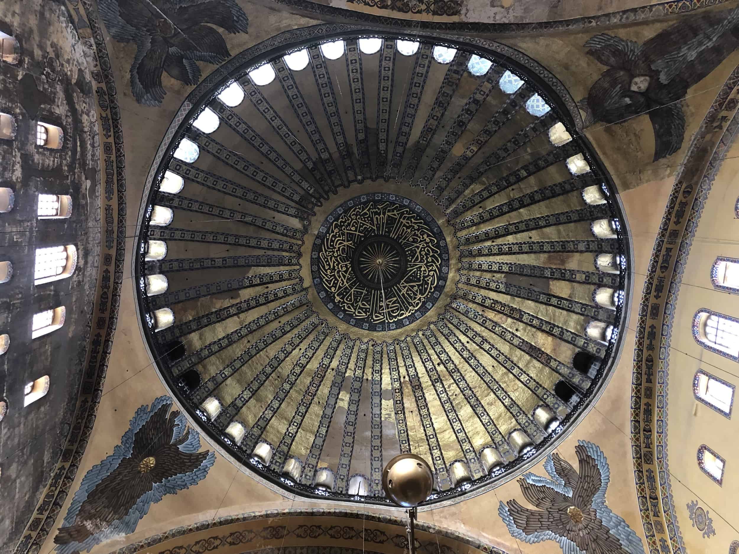 Dome at Hagia Sophia in Istanbul, Turkey