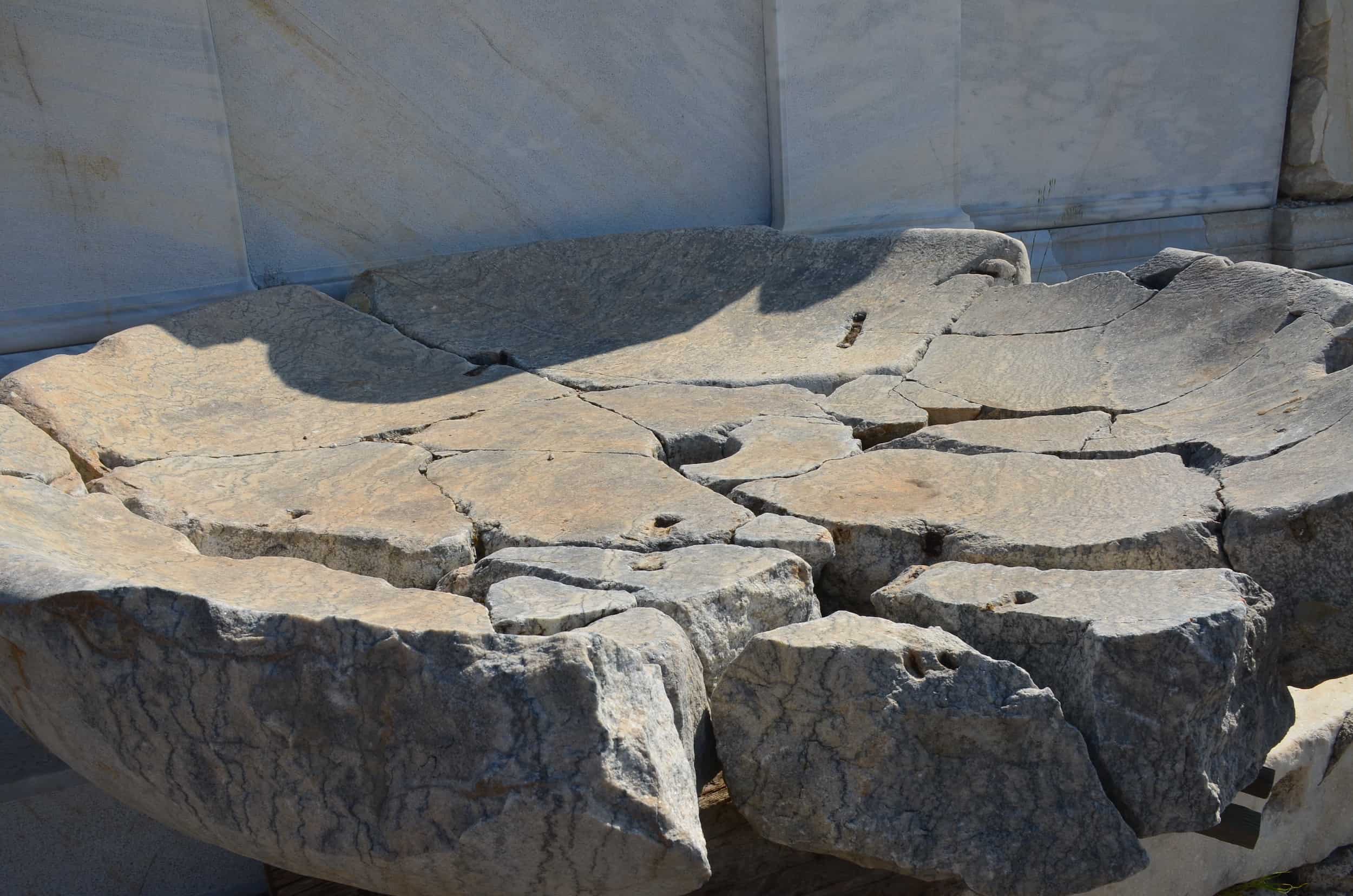 Basin in front of the Septimius Severus Nymphaeum