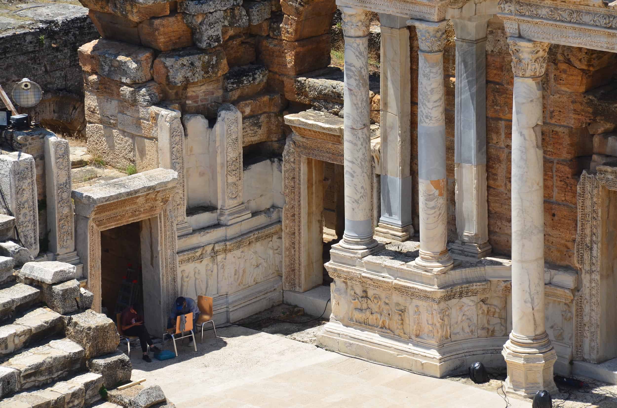 Side entrance to the stage of the Hierapolis Theatre