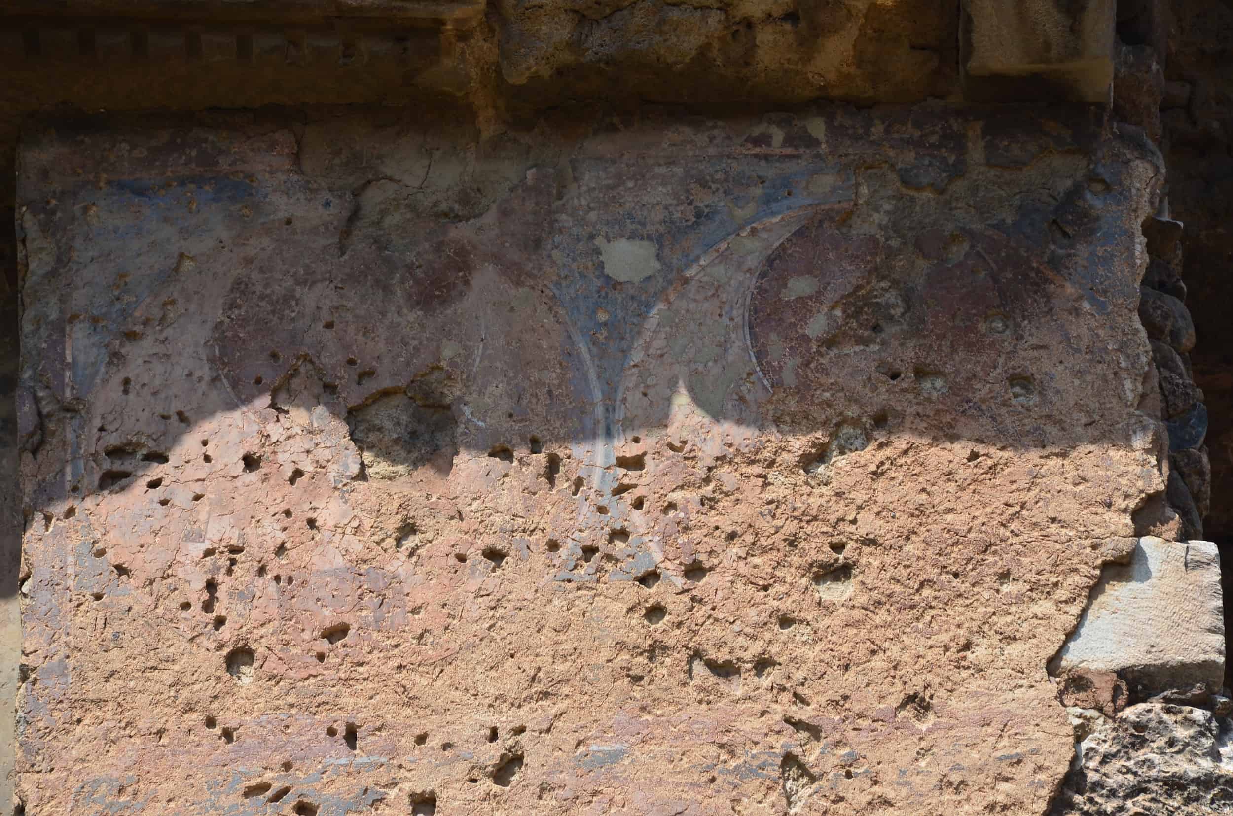 Frescoes on the northeast pillar at the Basilica of Saint John in Alaşehir, Turkey (ancient Philadelphia)