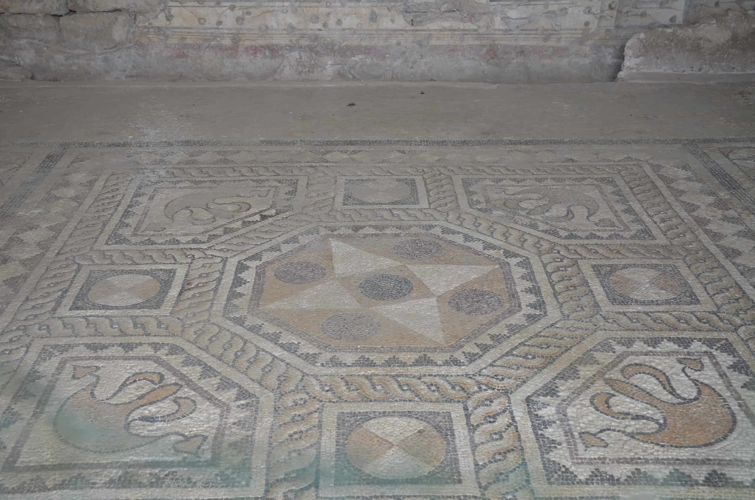 Mosaic floor at the House of Attalus in the Lower Acropolis of Pergamon