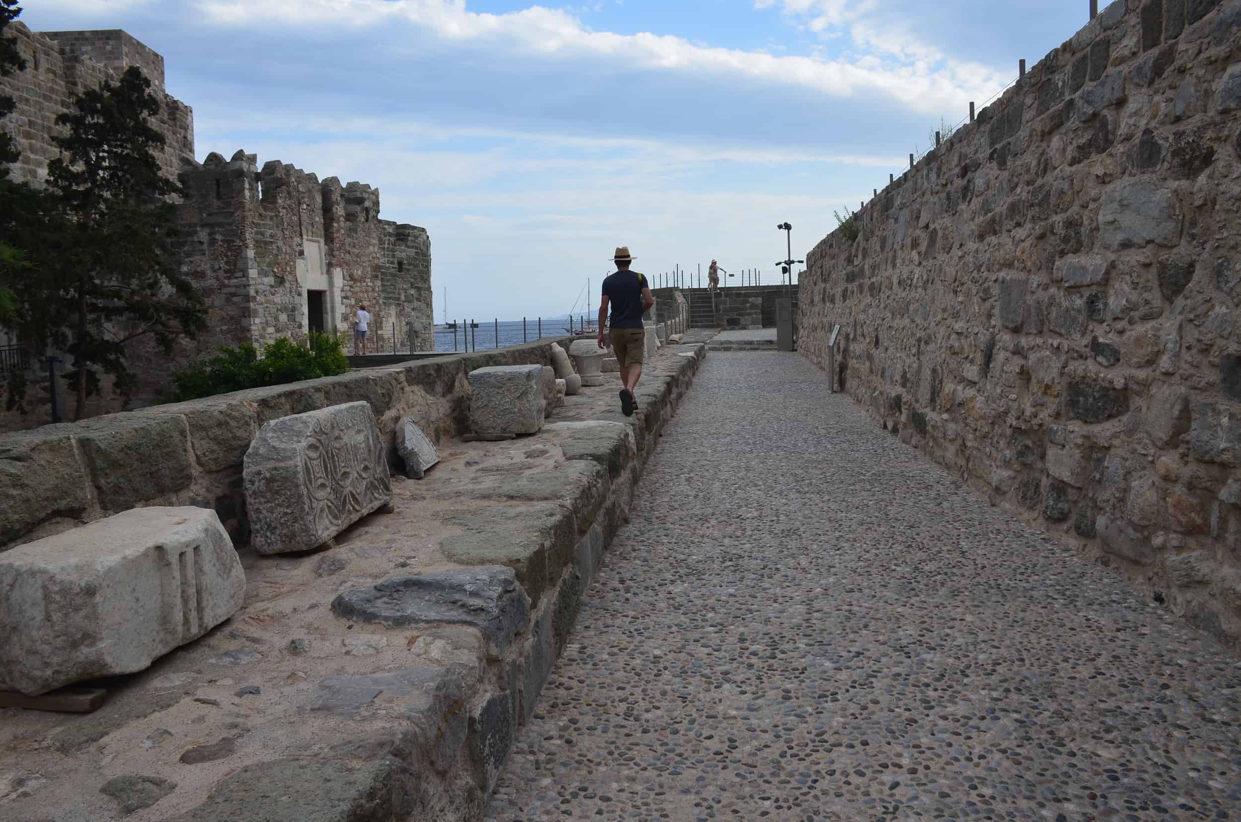 Entrance ramp at Bodrum Castle in Turkey