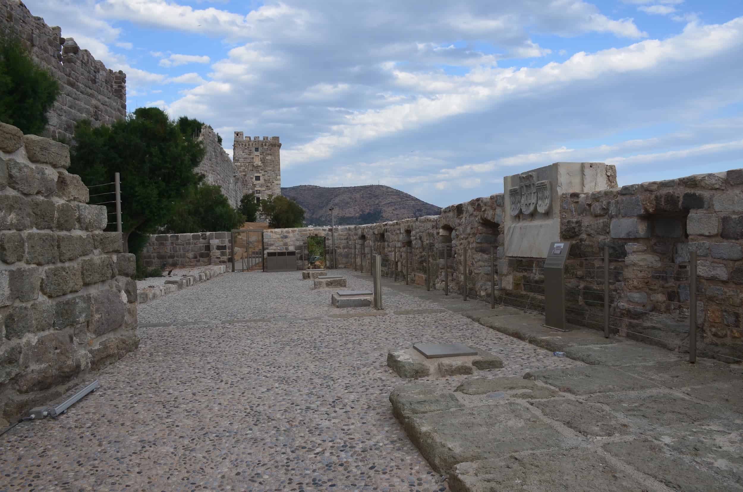Southern terrace at Bodrum Castle in Turkey