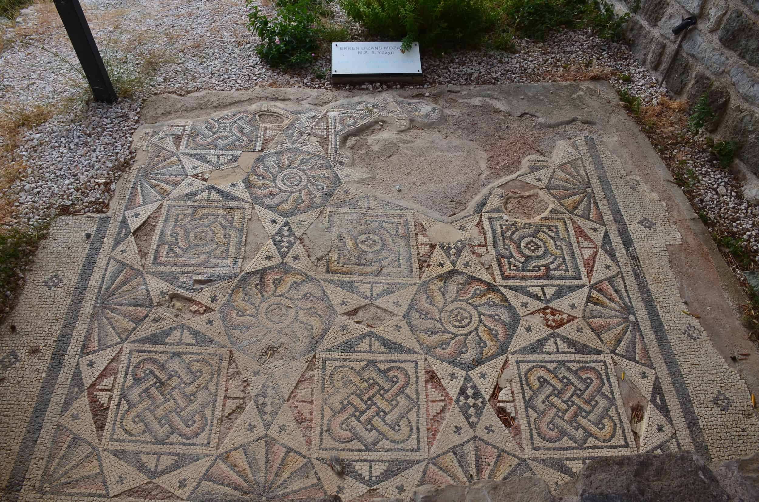 Byzantine mosaic at Bodrum Castle in Turkey