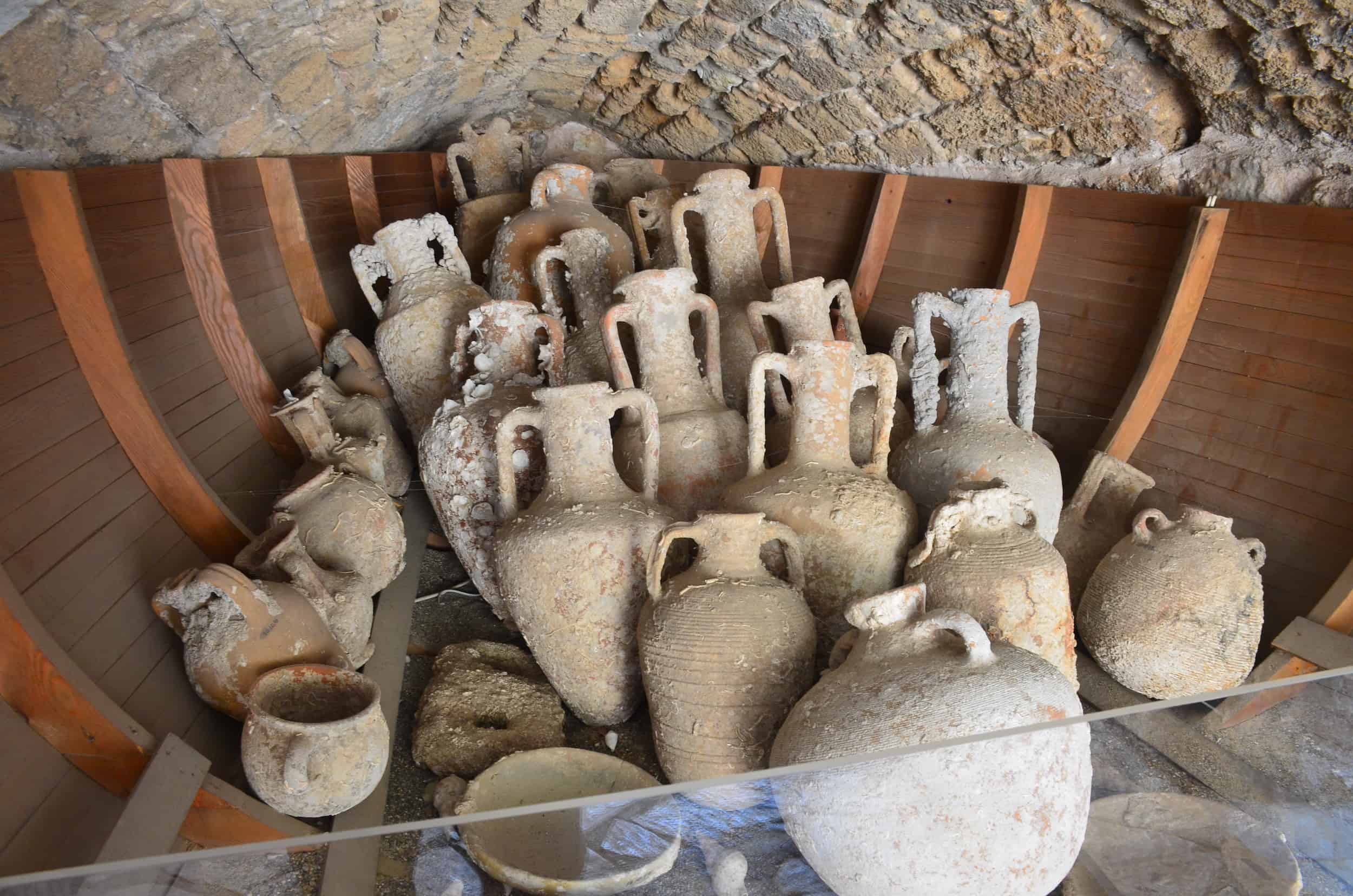 Marmaris Amphorae at the Marmaris Museum