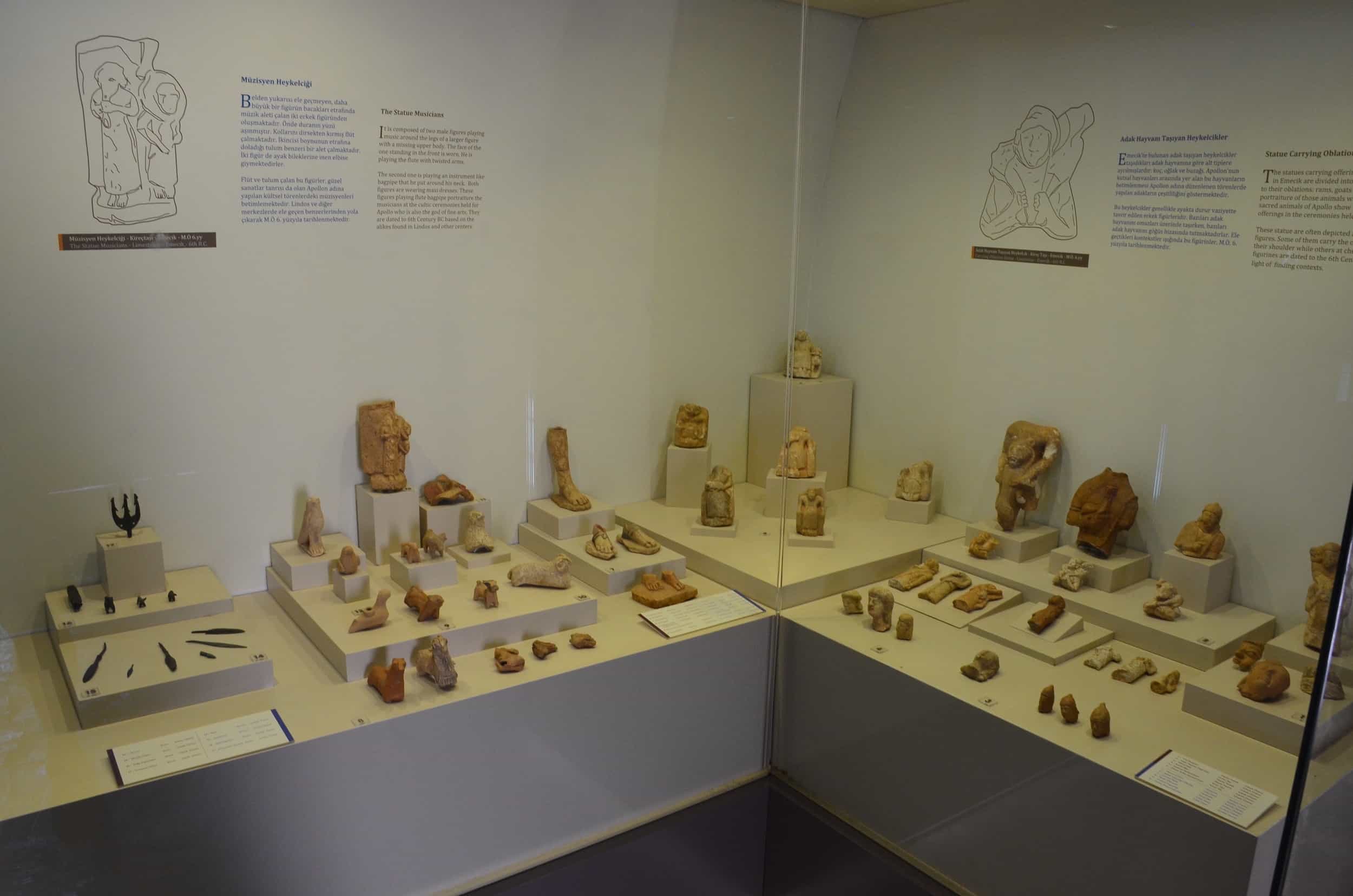 Findings from Emecik at the Emecik-Burgaz Hall at the Marmaris Museum