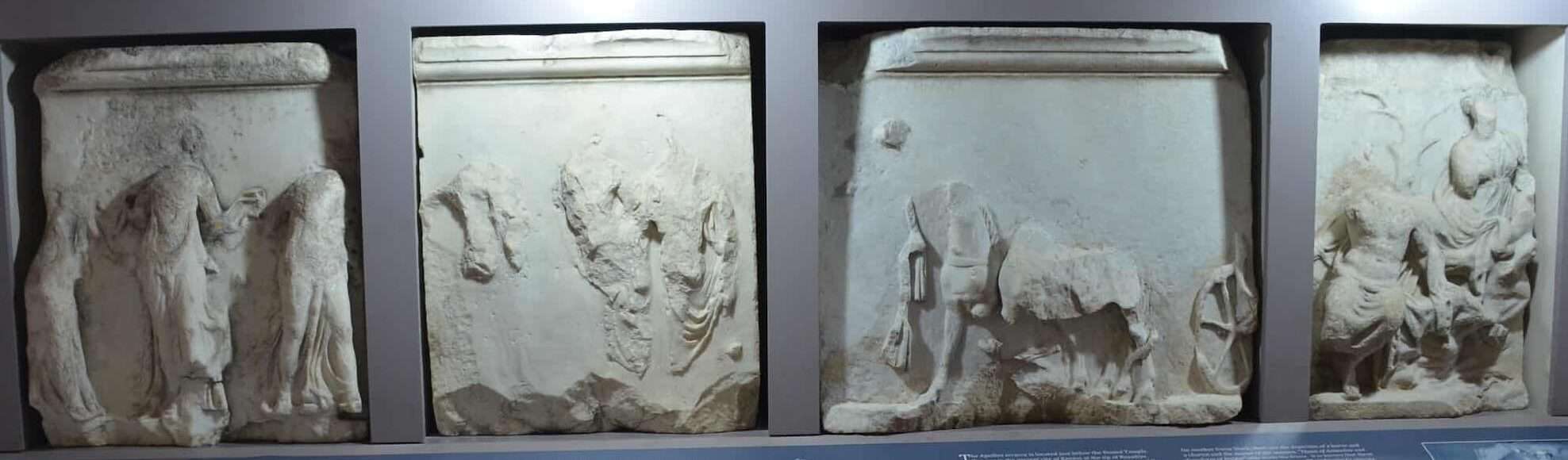 Frieze from the Temple of Apollo at Knidos in the Hall of Stone Artifacts