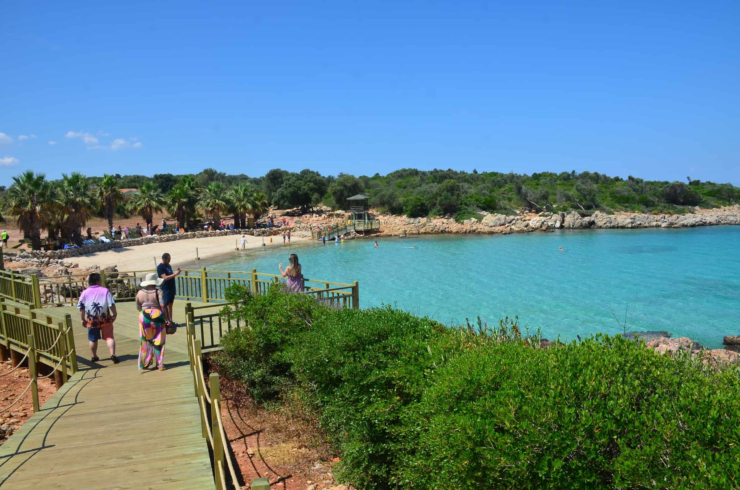 Cleopatra Beach on Sedir Island in Turkey