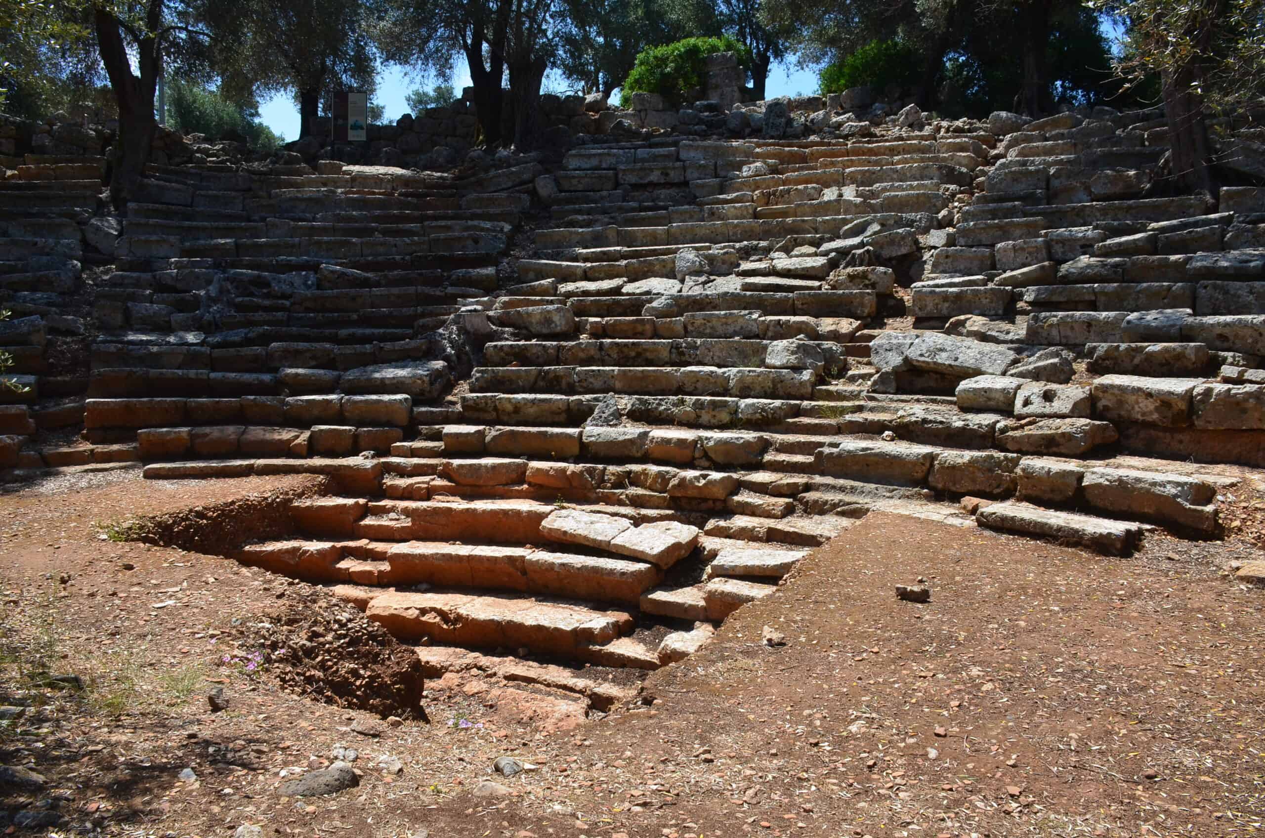 Theatre on Sedir Island, ancient Kedreai, Turkey