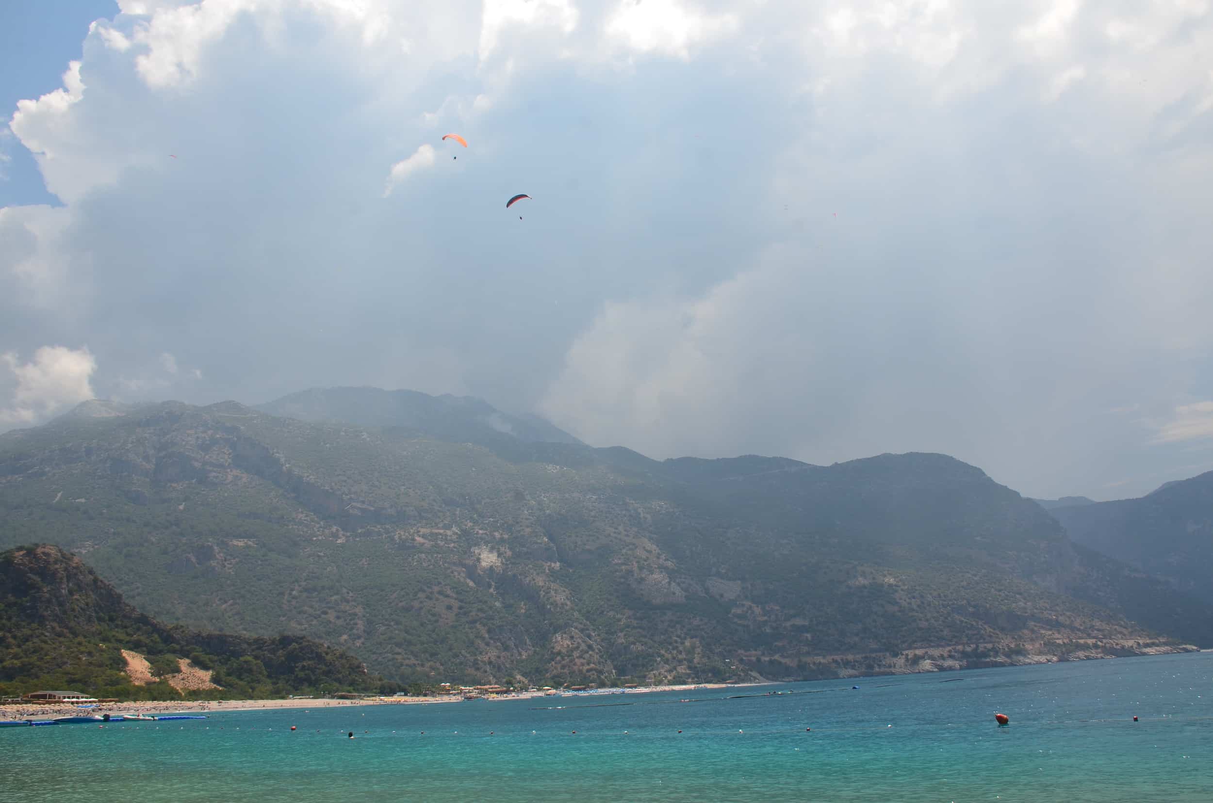 Paragliders at Ölüdeniz, Turkey