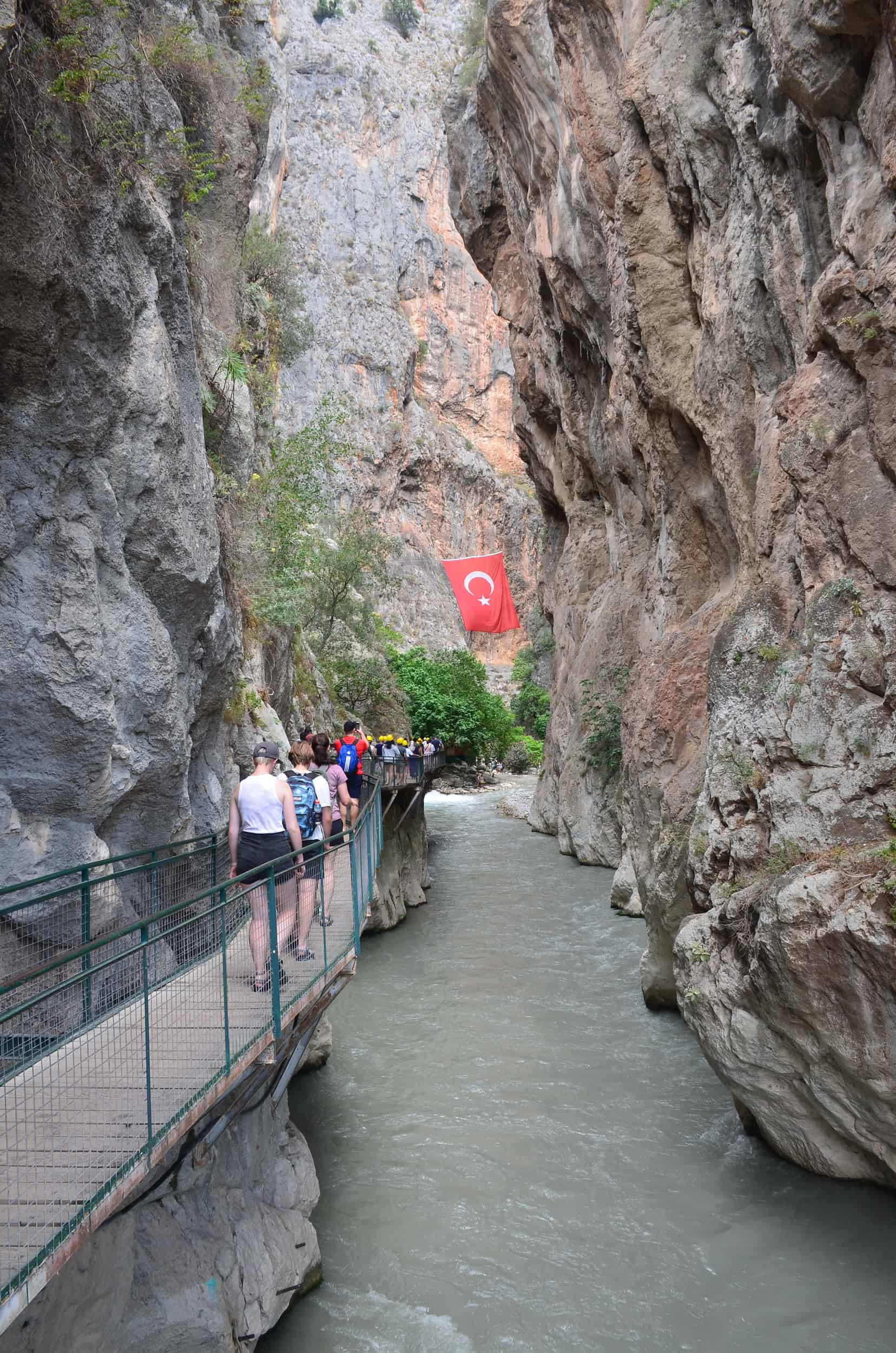 Entering Saklıkent Gorge