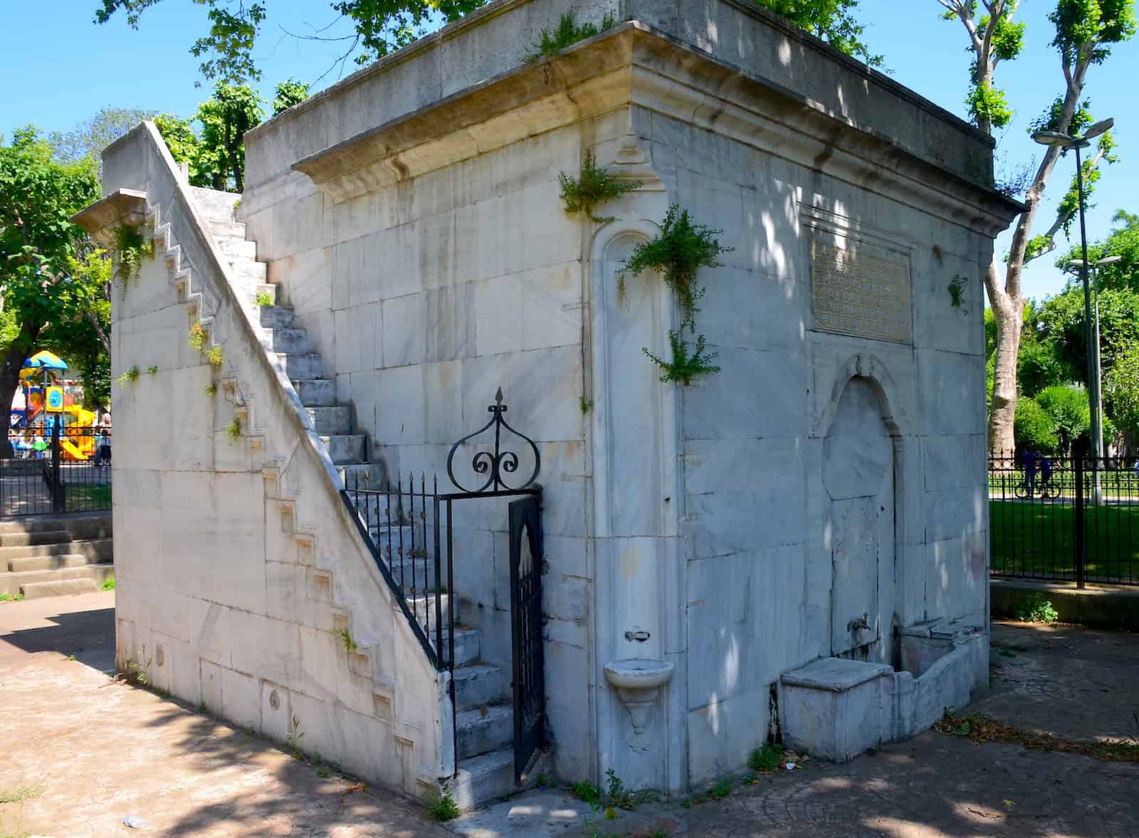 Esma Sultan Fountain in Kadırga, Istanbul, Turkey