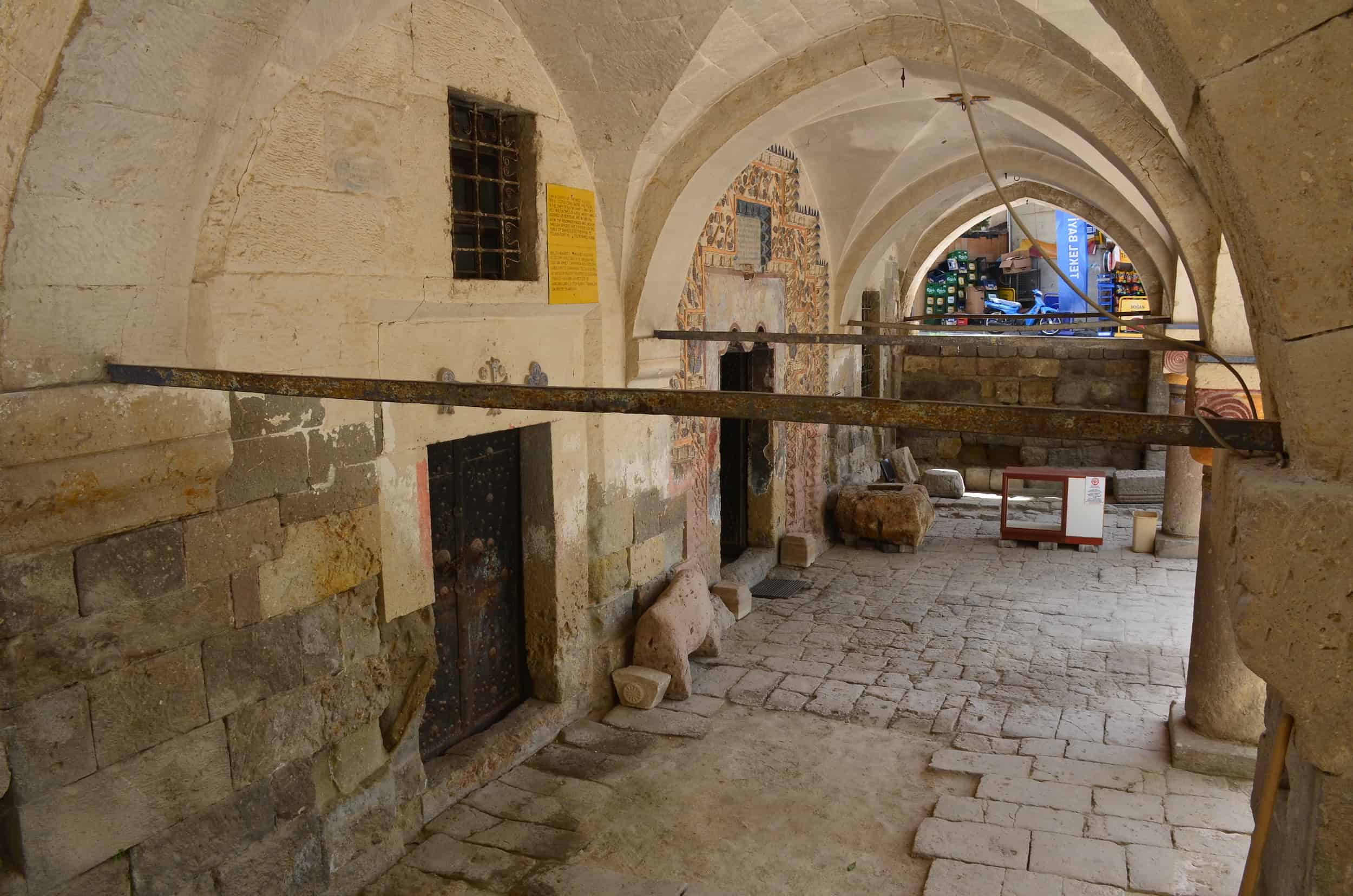 Narthex at the Saints Constantine and Helen Church in Mustafapaşa (Sinasos), Cappadocia, Turkey