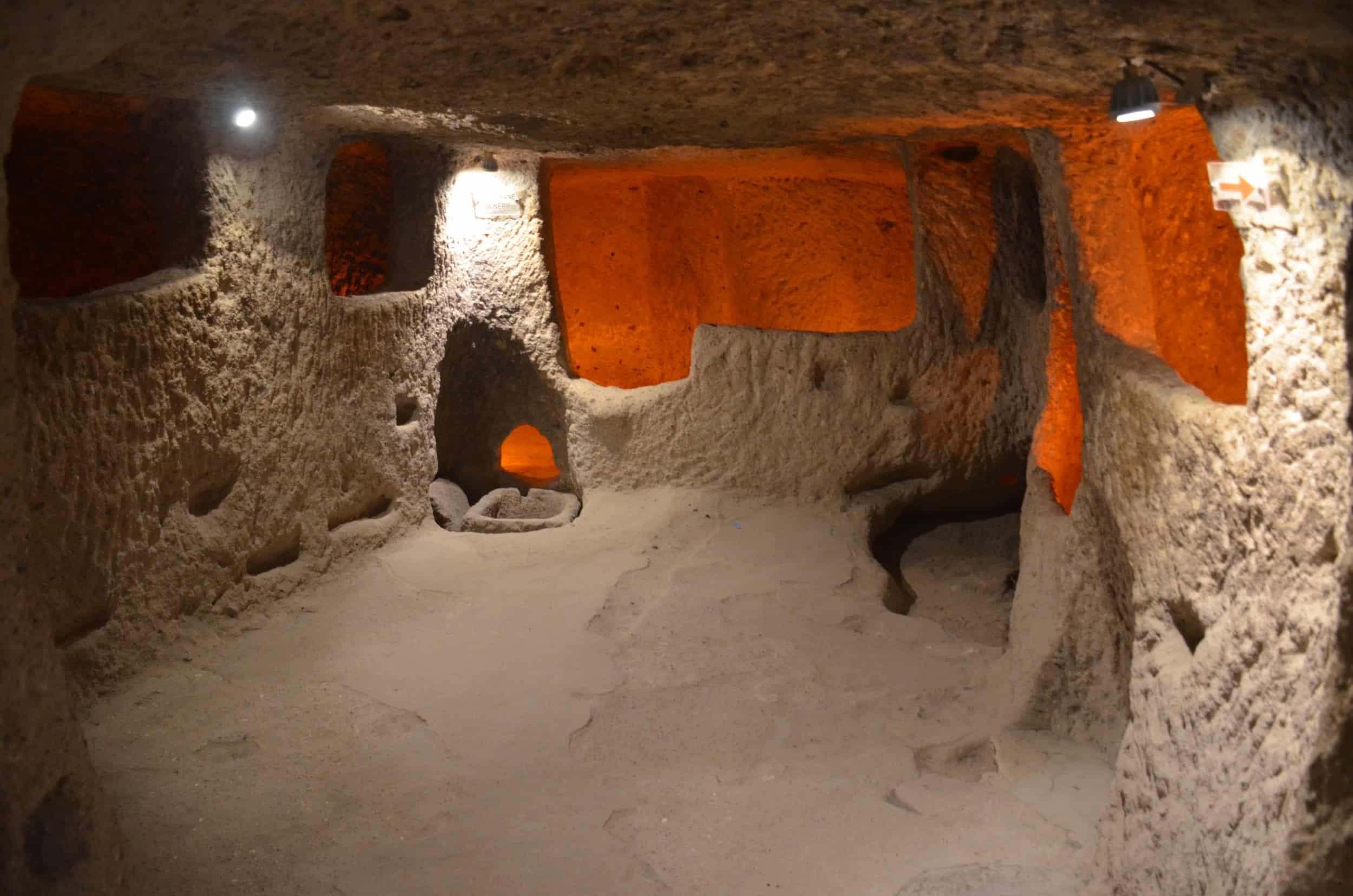 Wine or oil press in a cave