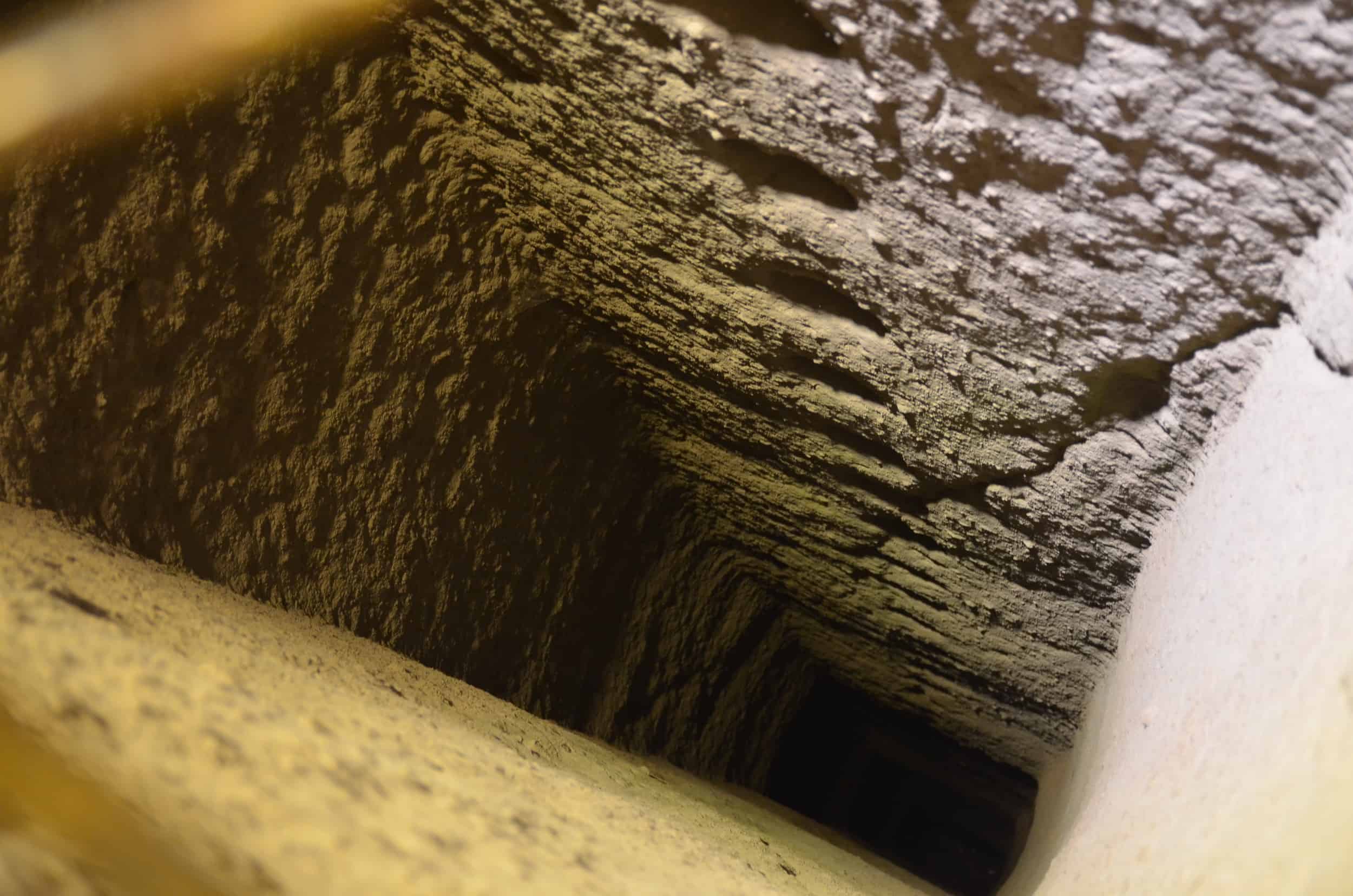 Ventilation shaft at Kaymaklı Underground City in Cappadocia, Turkey