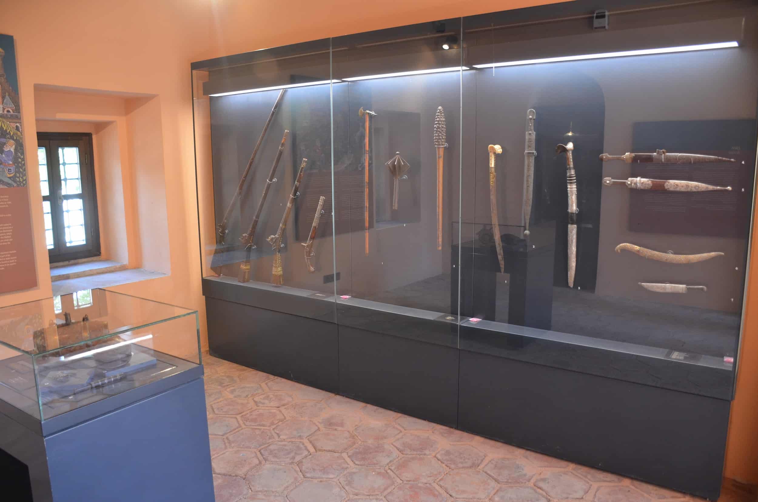 Weapons at the Bursa Museum of Turkish and Islamic Arts