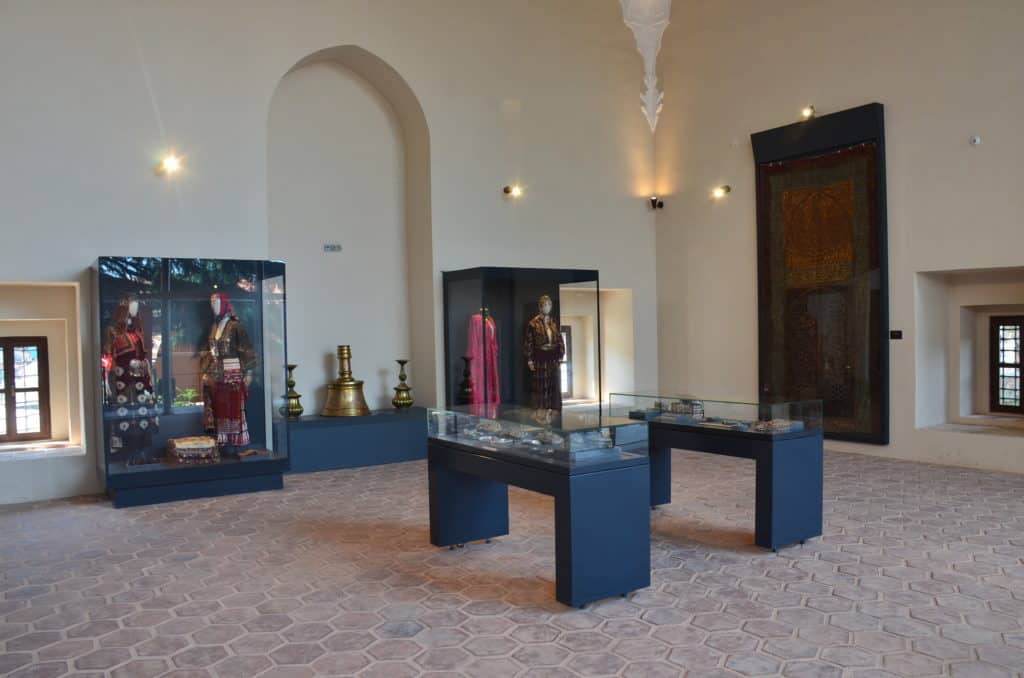 Traditional dress and jewelry at the Bursa Museum of Turkish and Islamic Arts in Bursa, Turkey