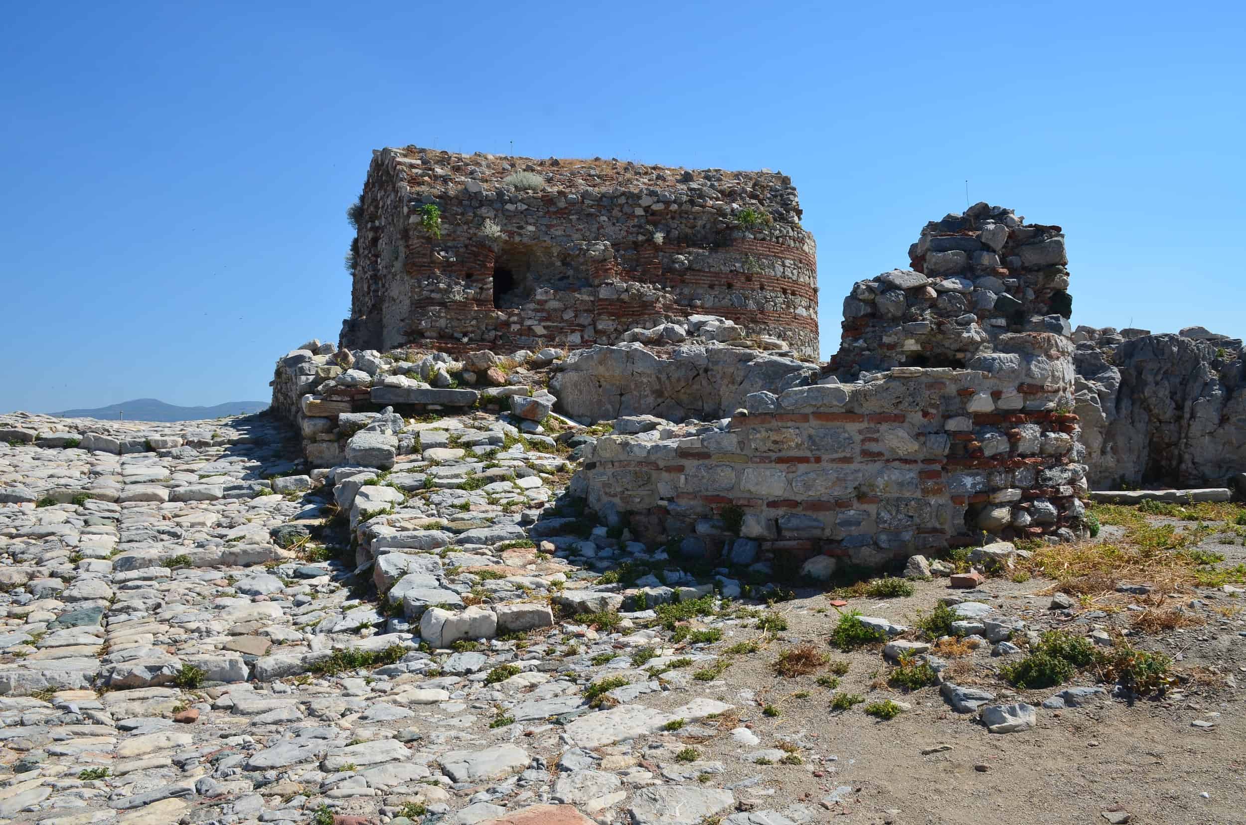 Byzantine basilica and cistern at Ayasuluk Castle in Selçuk, Turkey