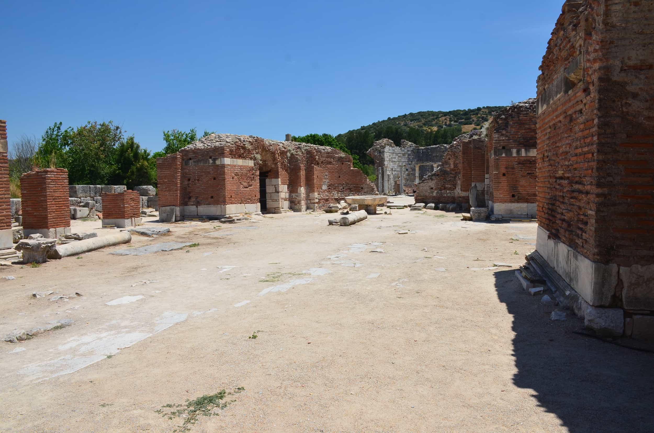 Domed church in the western part of the original nave, looking east at the Church of Mary at Ephesus